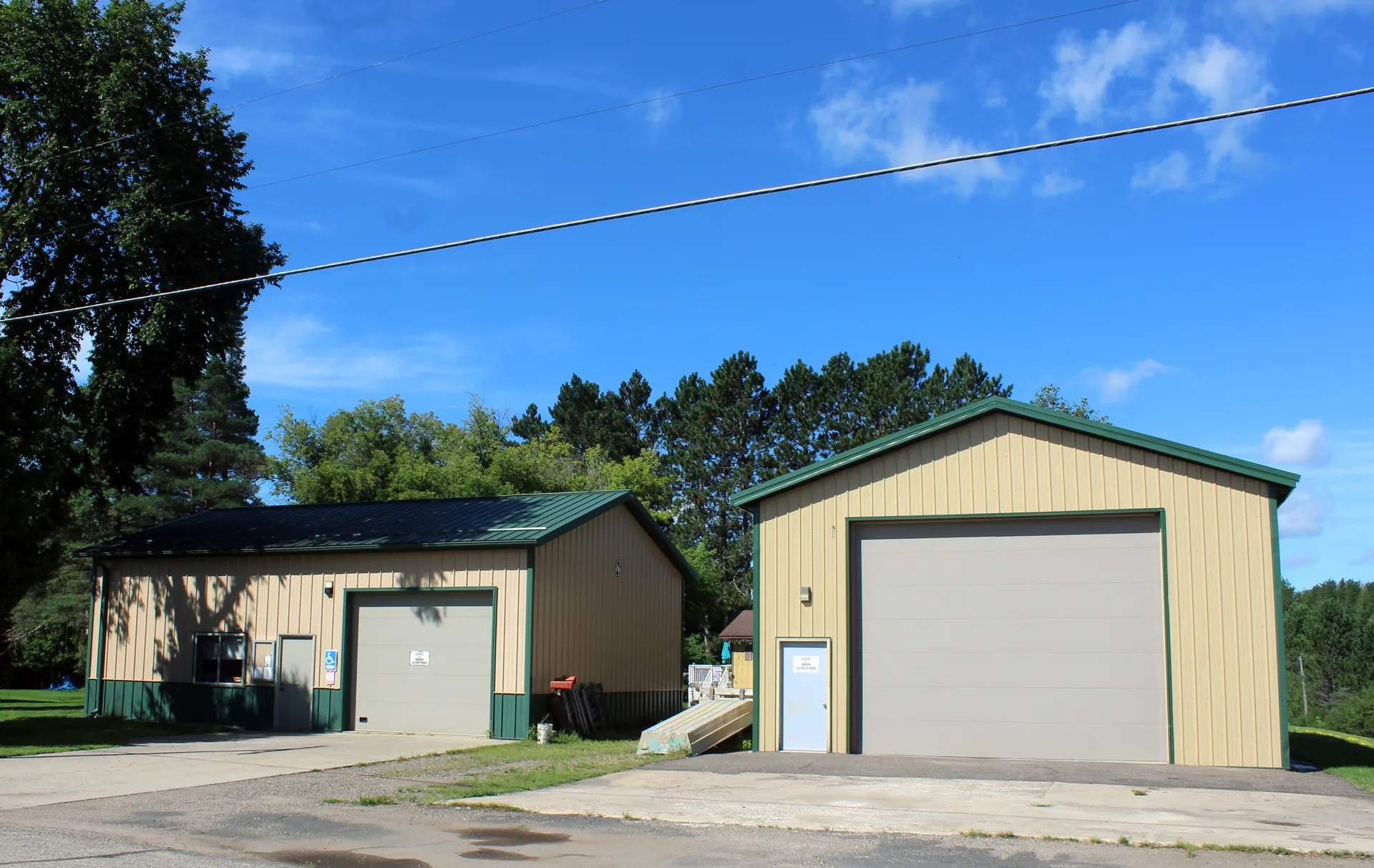 City Office building in Iron Junction, Minnesota.