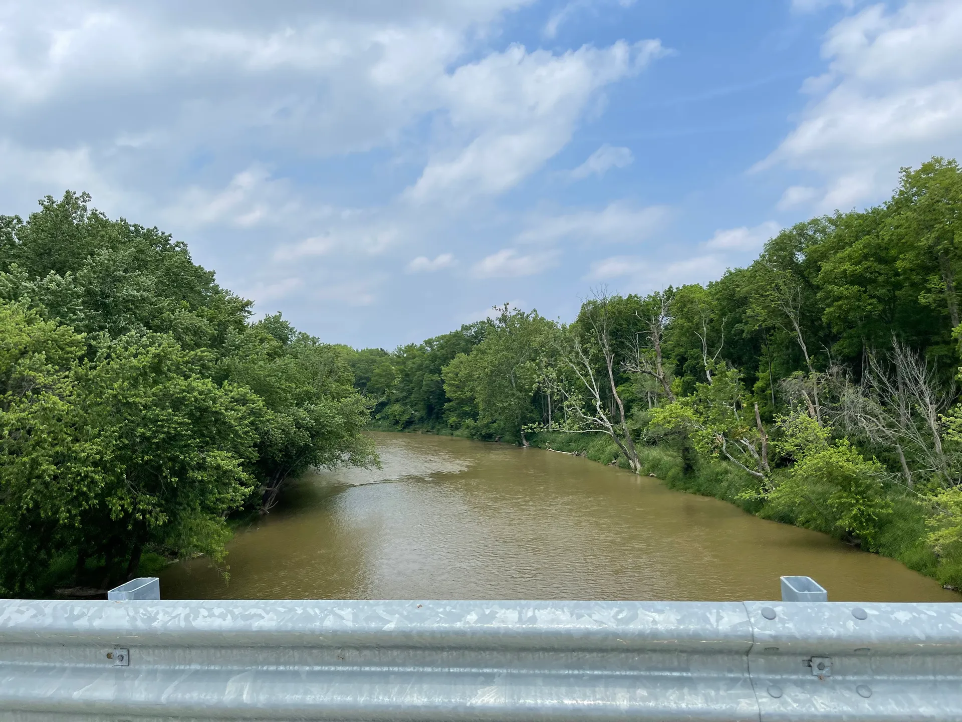Mississinewa River flowing through Jalapa, Indiana.