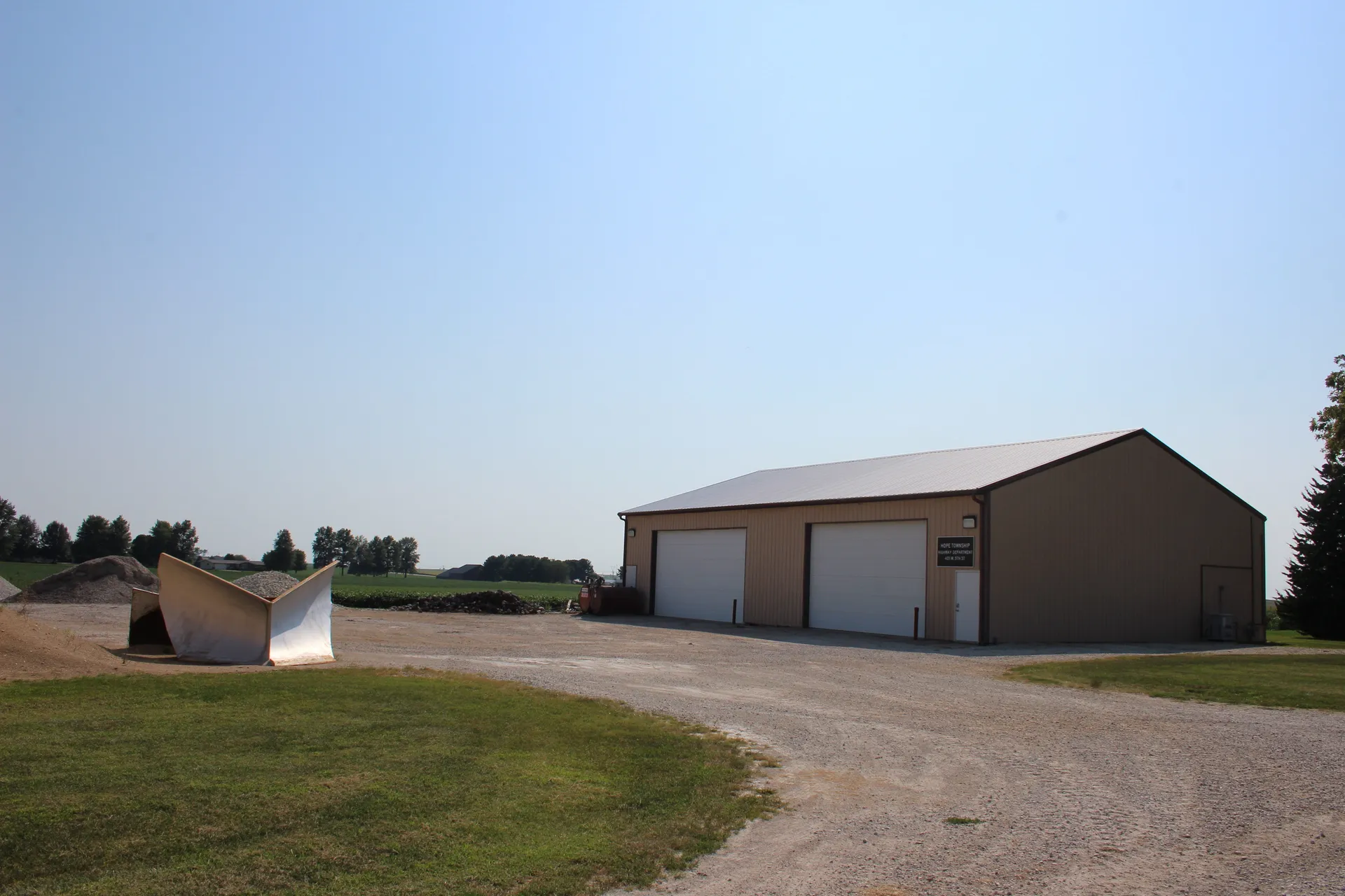 Hope Township building in Lostant, Illinois.