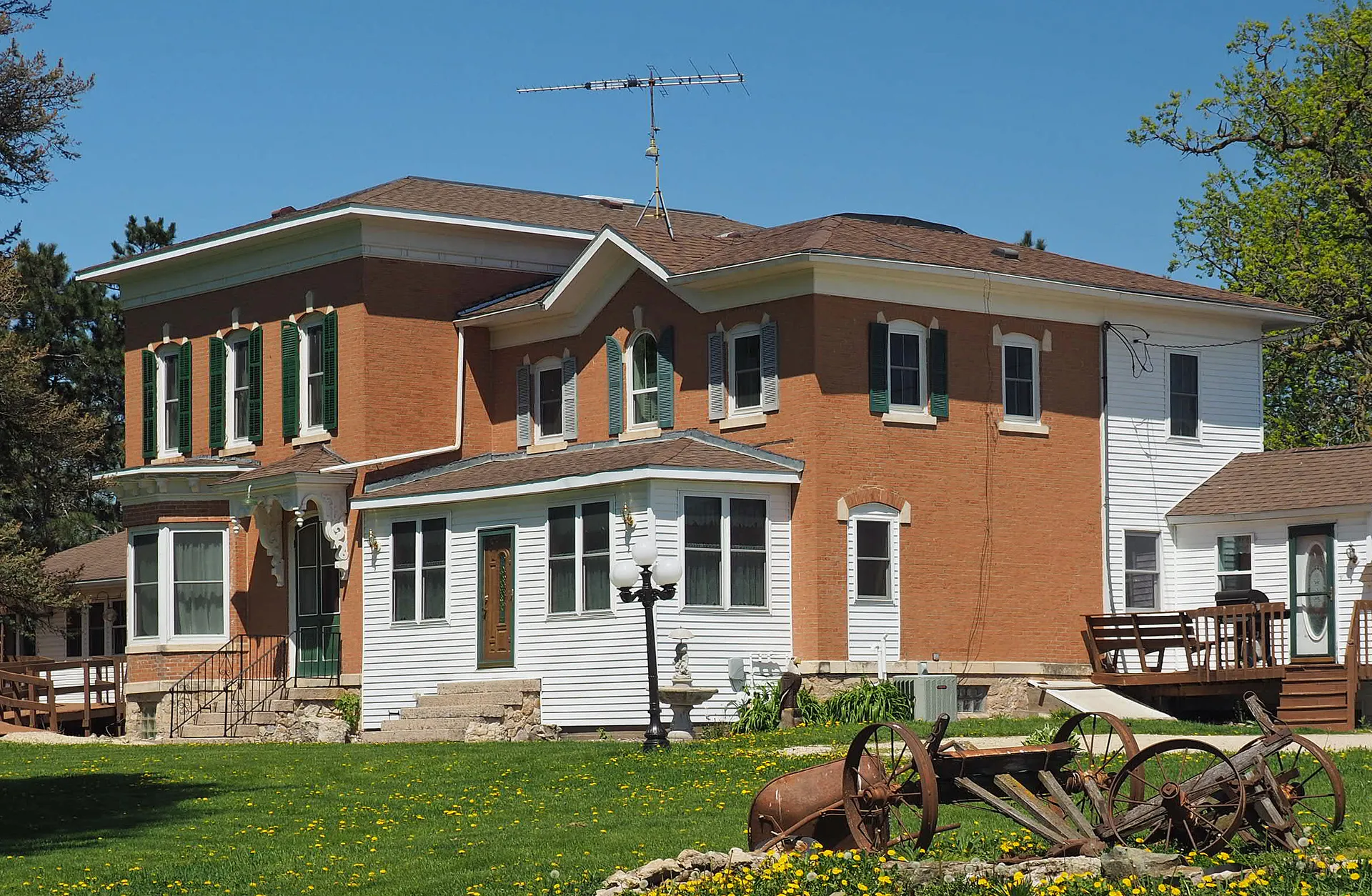 Historic Benjamin Ellsworth House in Utica, Minnesota.