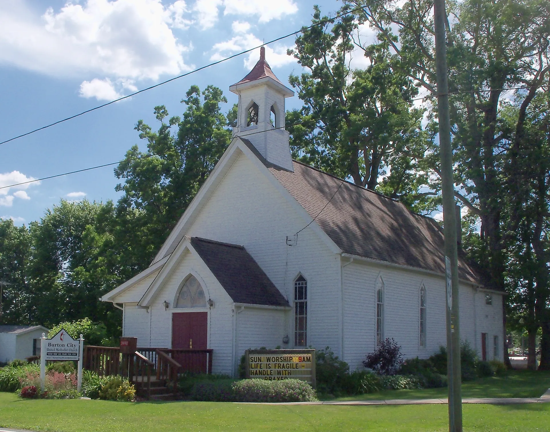 Burton City United Methodist Church in Wayne, Ohio.