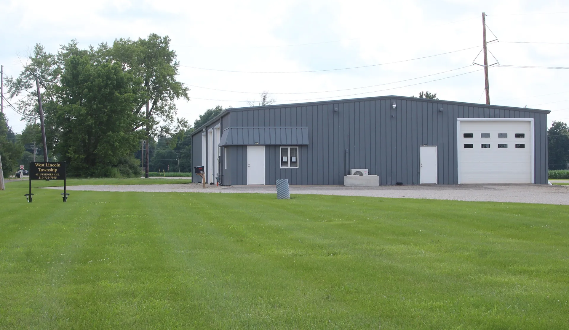 West Lincoln Township building in Lincoln, Illinois.