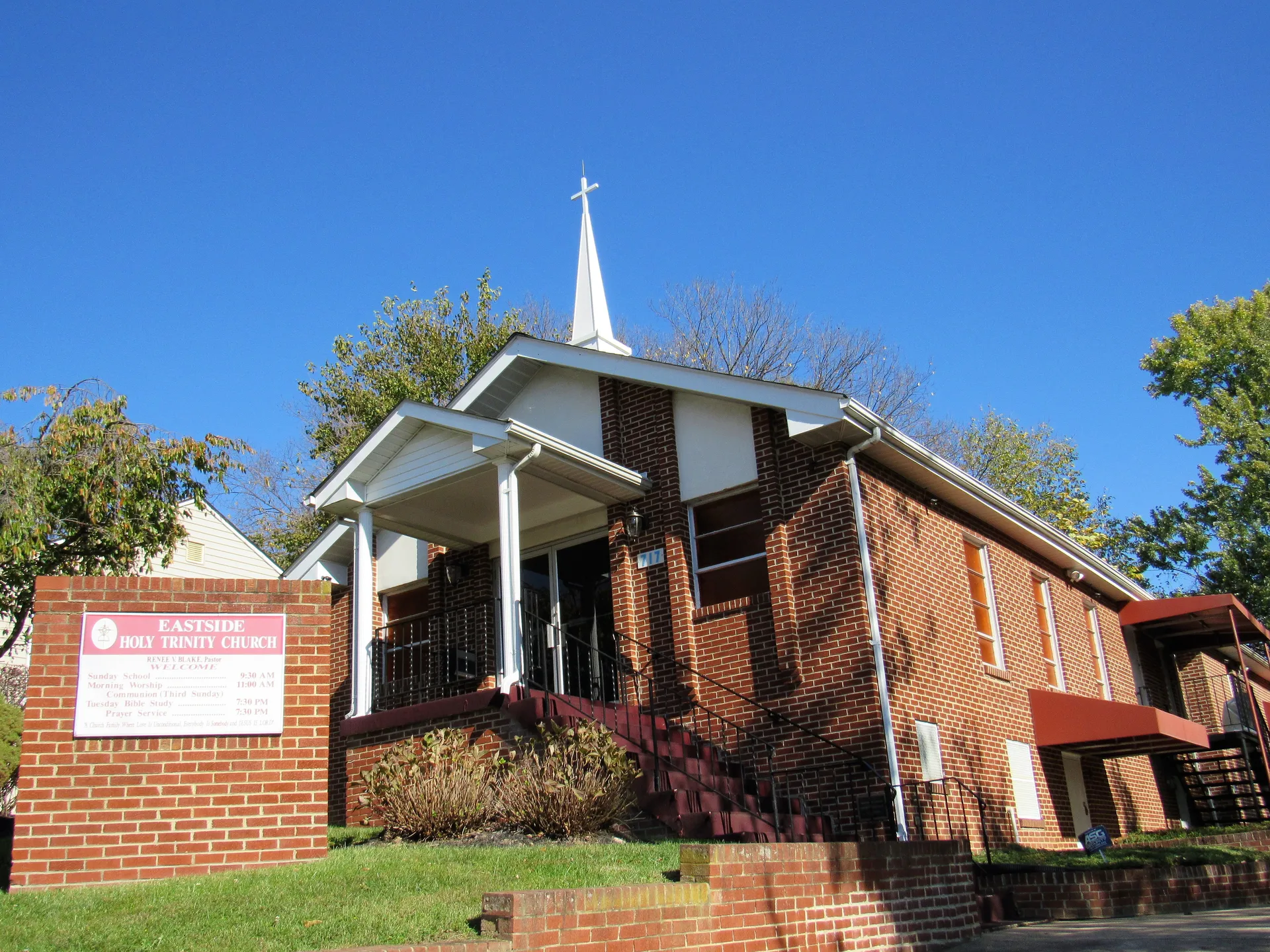 Eastside Holy Trinity Church in Fairmount Heights, Maryland.
