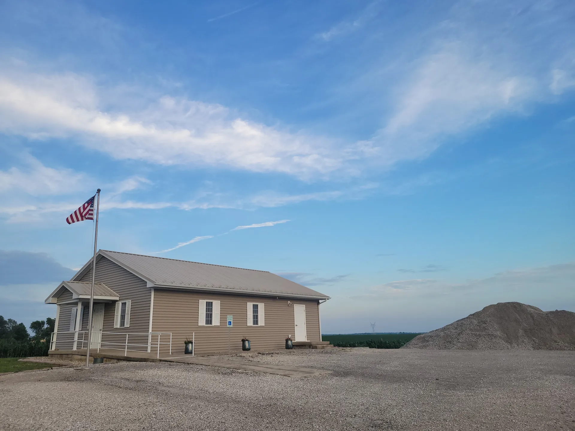 Lanesville Township building in Illinois.