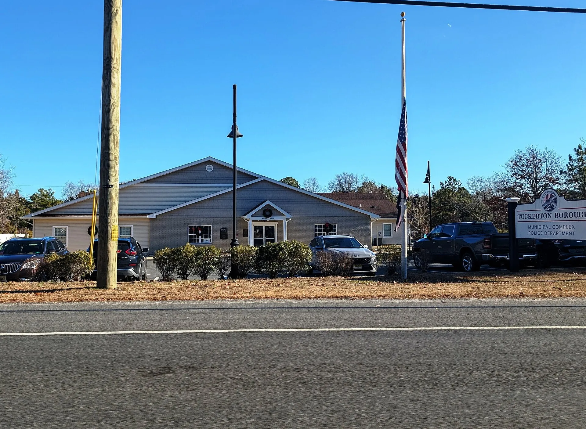 Tuckerton, NJ municipal complex, Dec. 2024. Tuckerton, NJ.