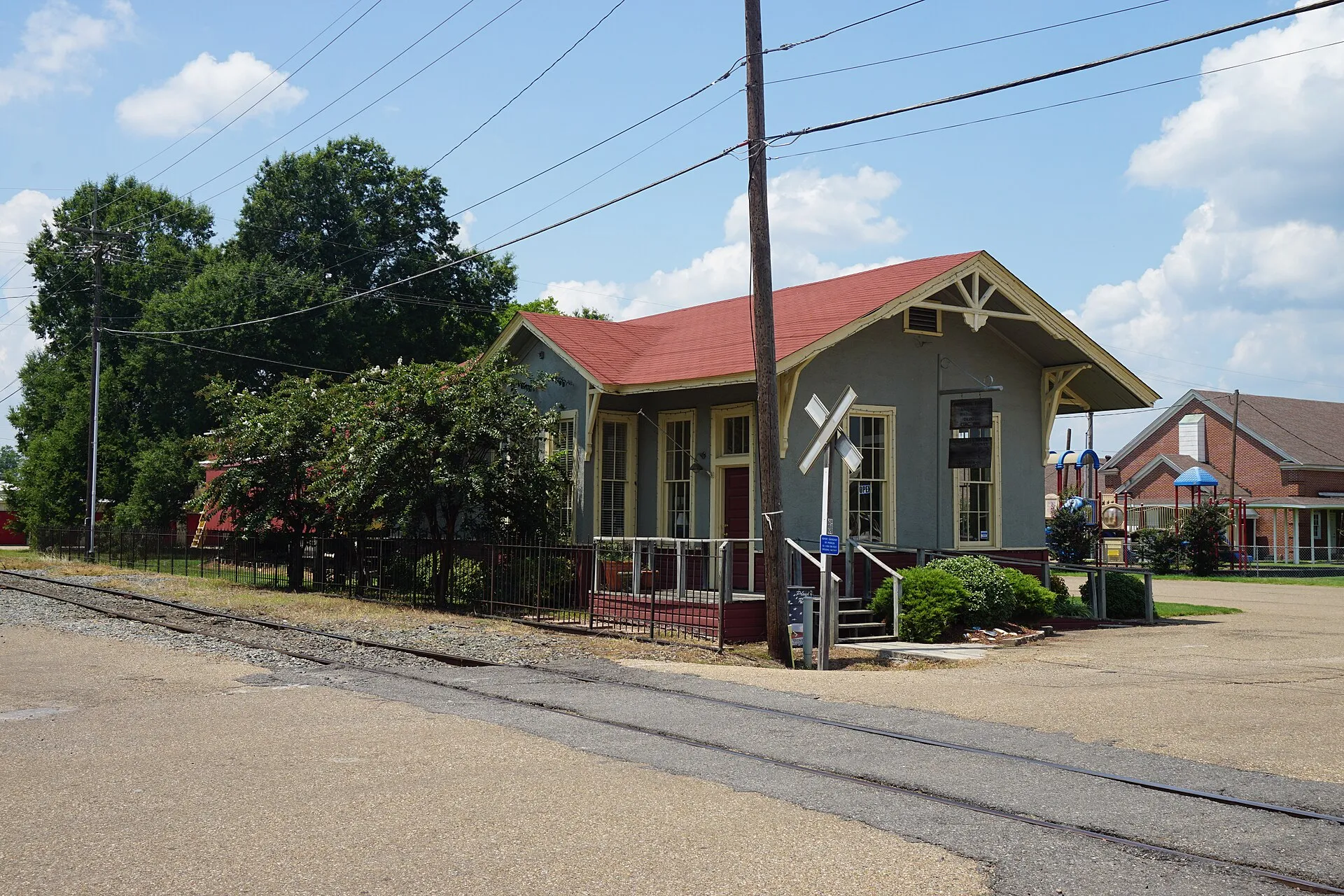 The Memphis, Paris and Gulf Railroad Depot in Ashdown , Arkansas ( United States ).