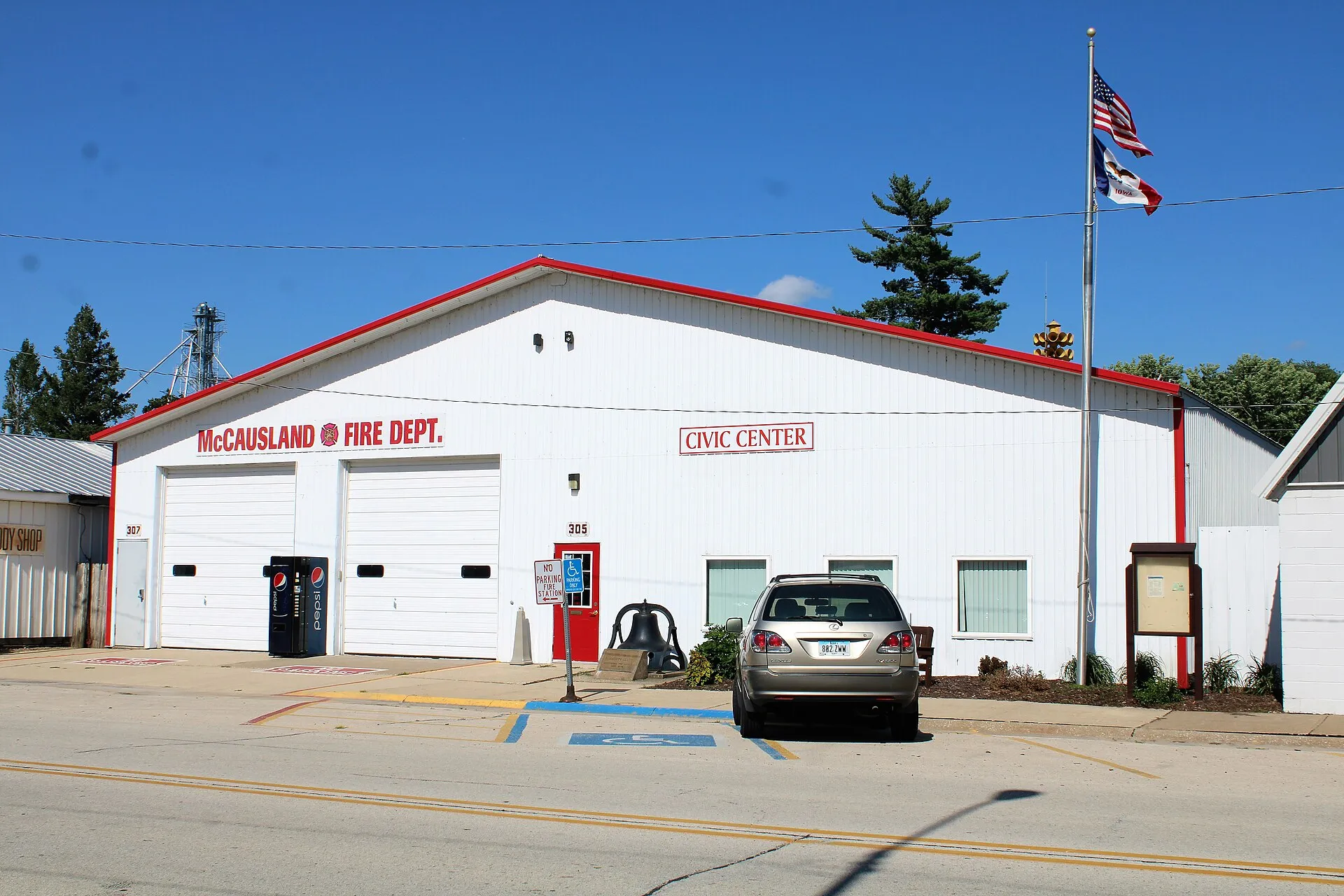 McCausland Fire Department and Civic Center in McCausland, Iowa.