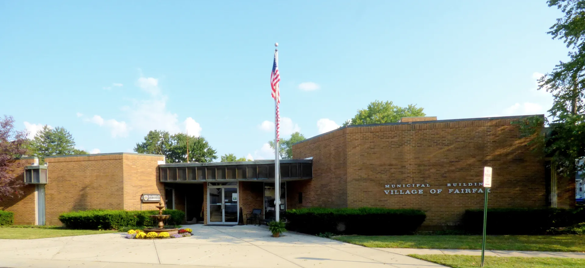 Fairfax municipal building in Fairfax, Ohio.