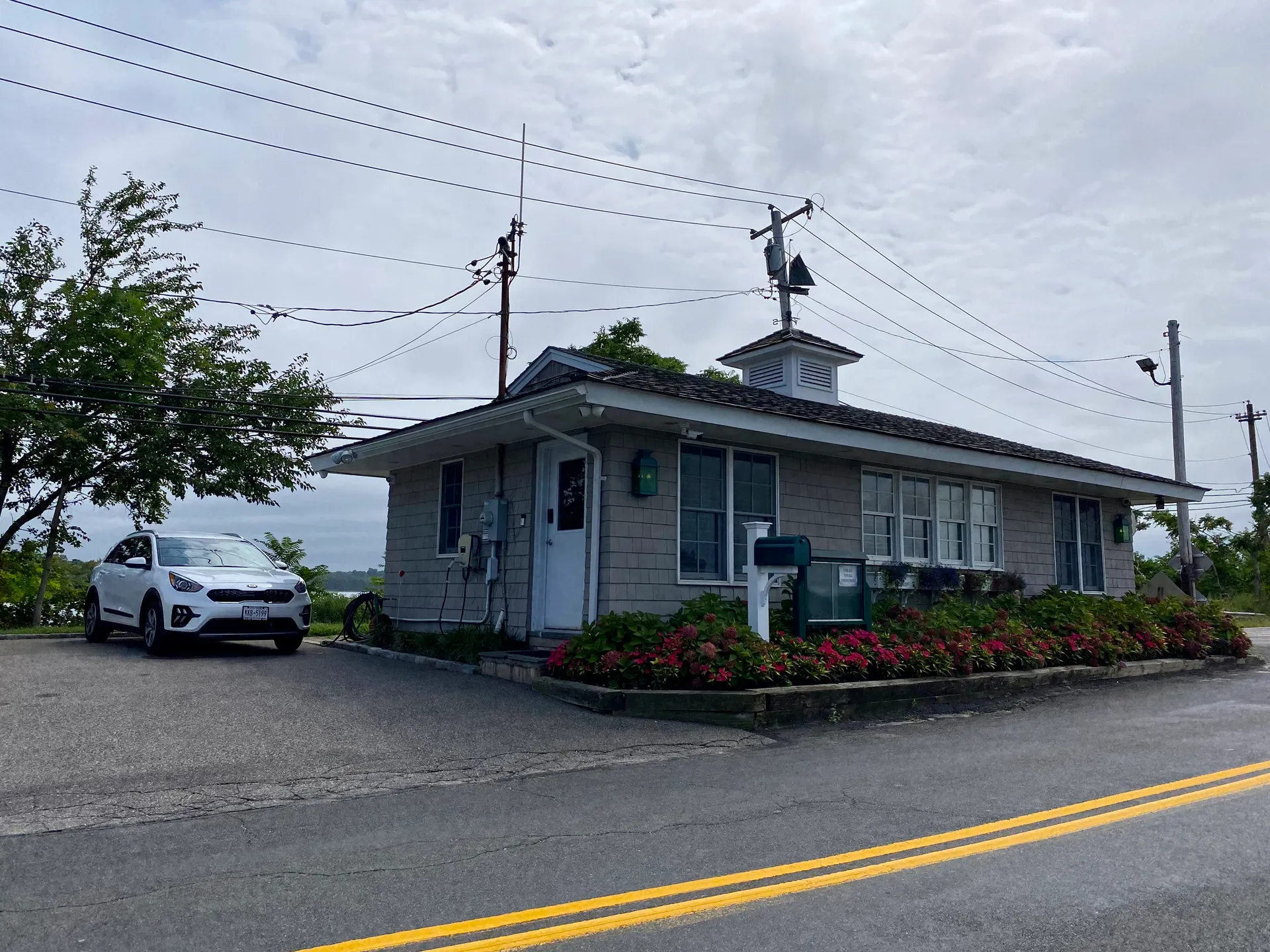 Centre Island Police Headquarters building in Centre Island, New York.