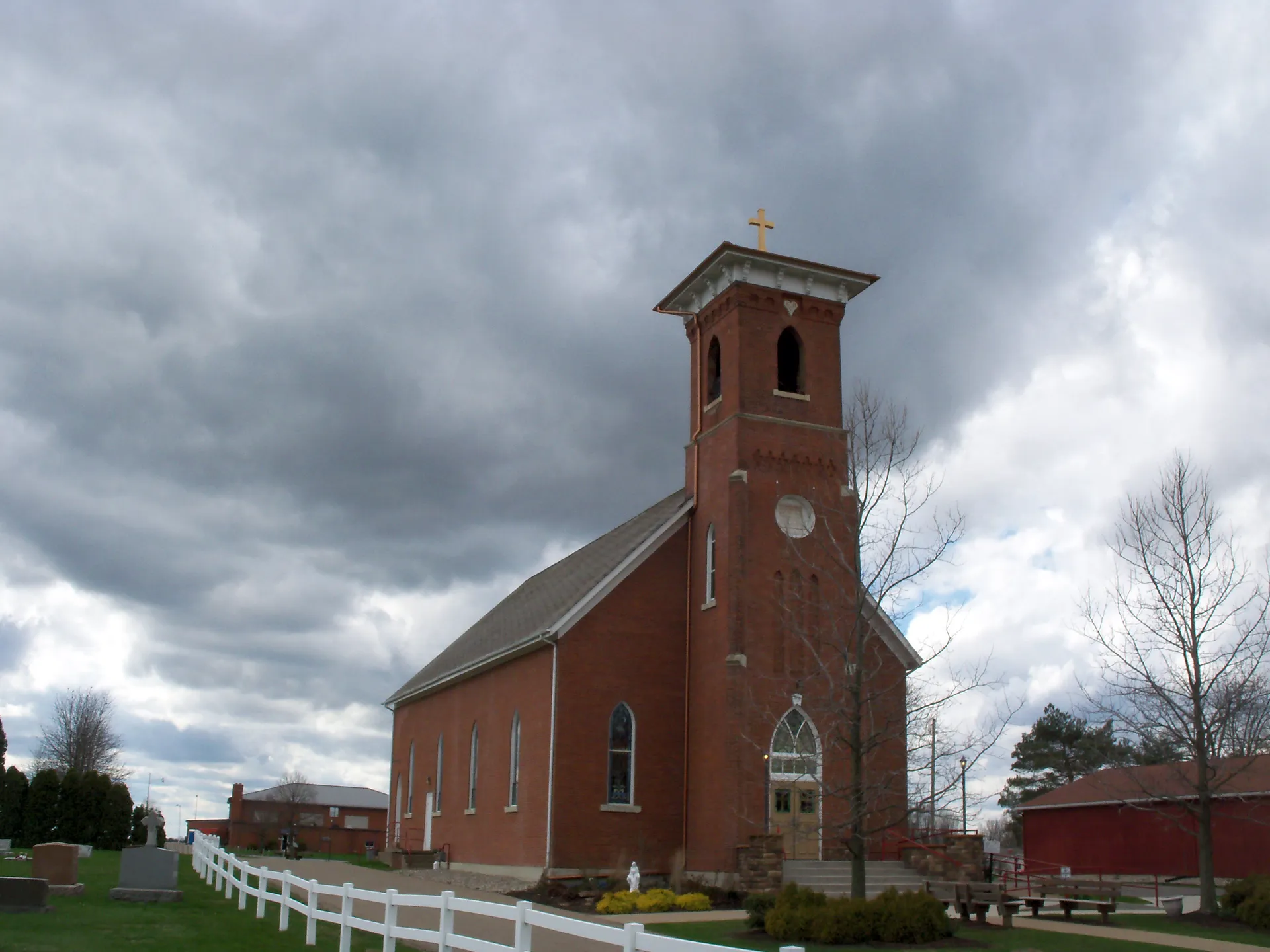 Sacred Heart of Mary Roman Catholic Church in Harrisburg, Ohio.