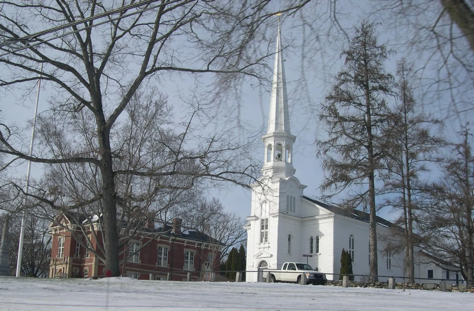 Center of Southborough Massachusetts. Southborough Town, MA.
