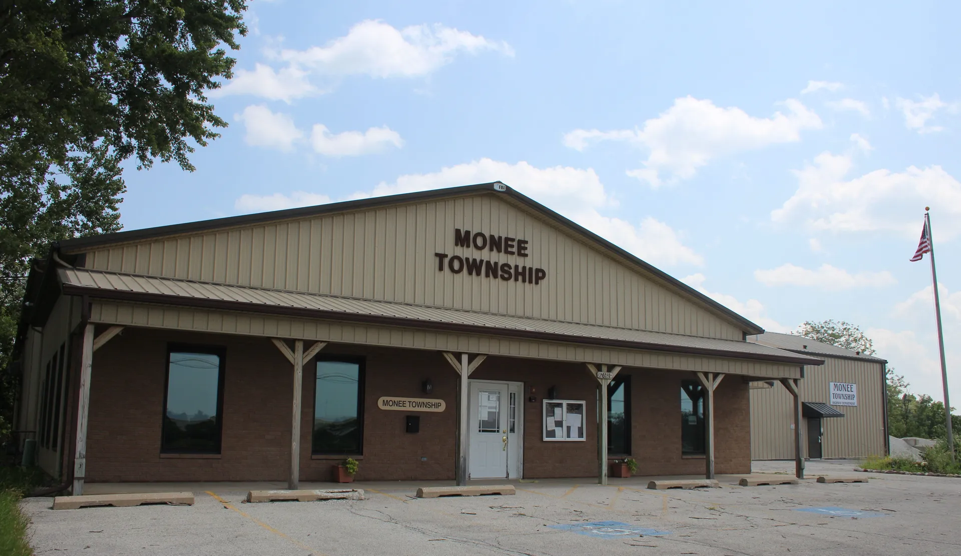 Monee Township building in Monee, Illinois.
