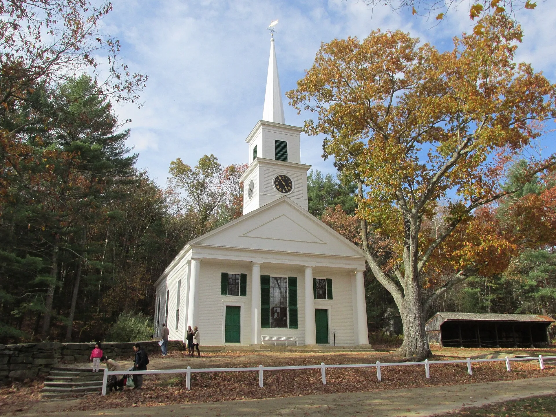 Center Meetinghouse, Old Sturbridge Village MA. Sturbridge Town, MA.