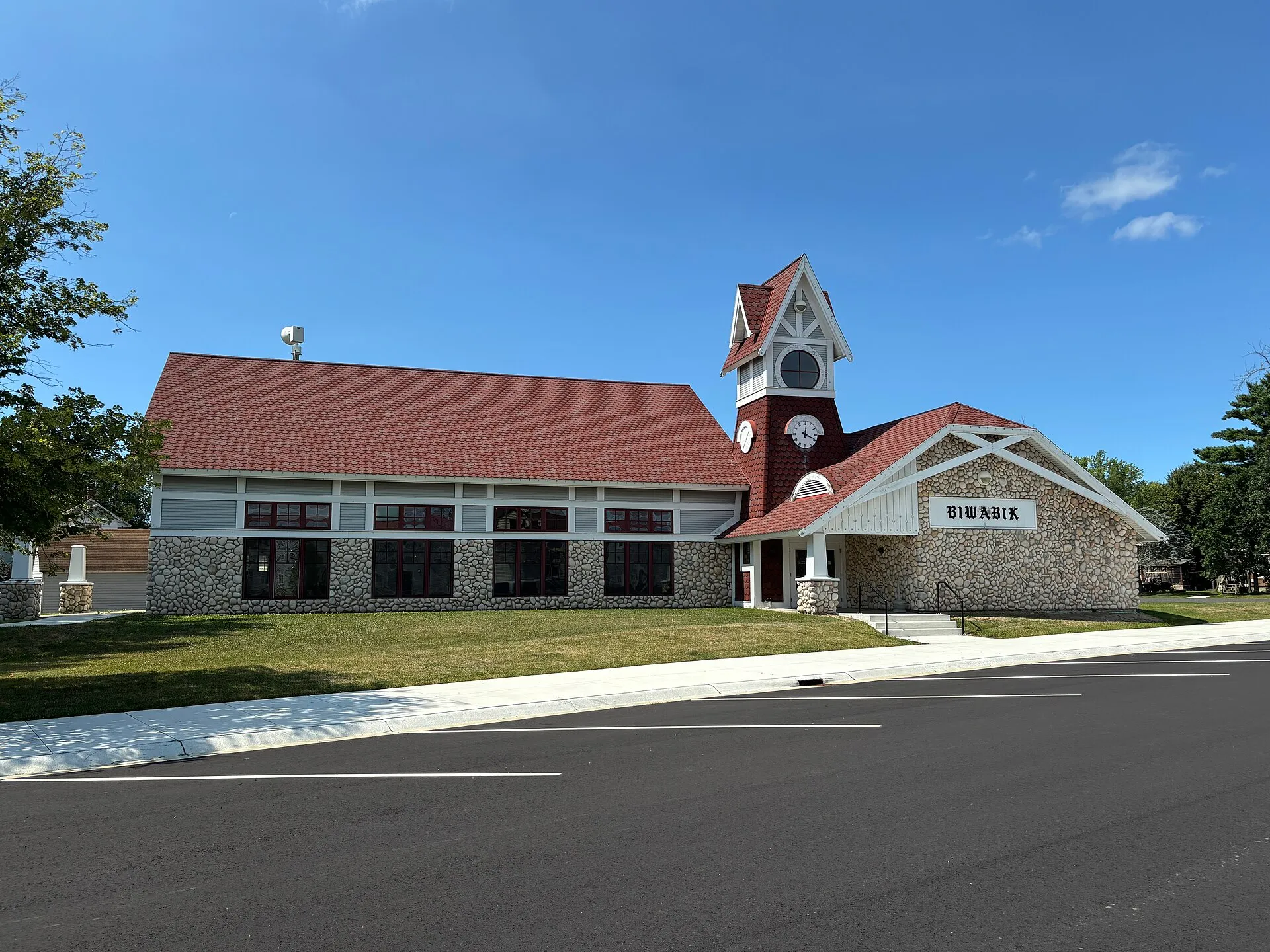 Biwabik Park pavilion in Biwabik, Minnesota.