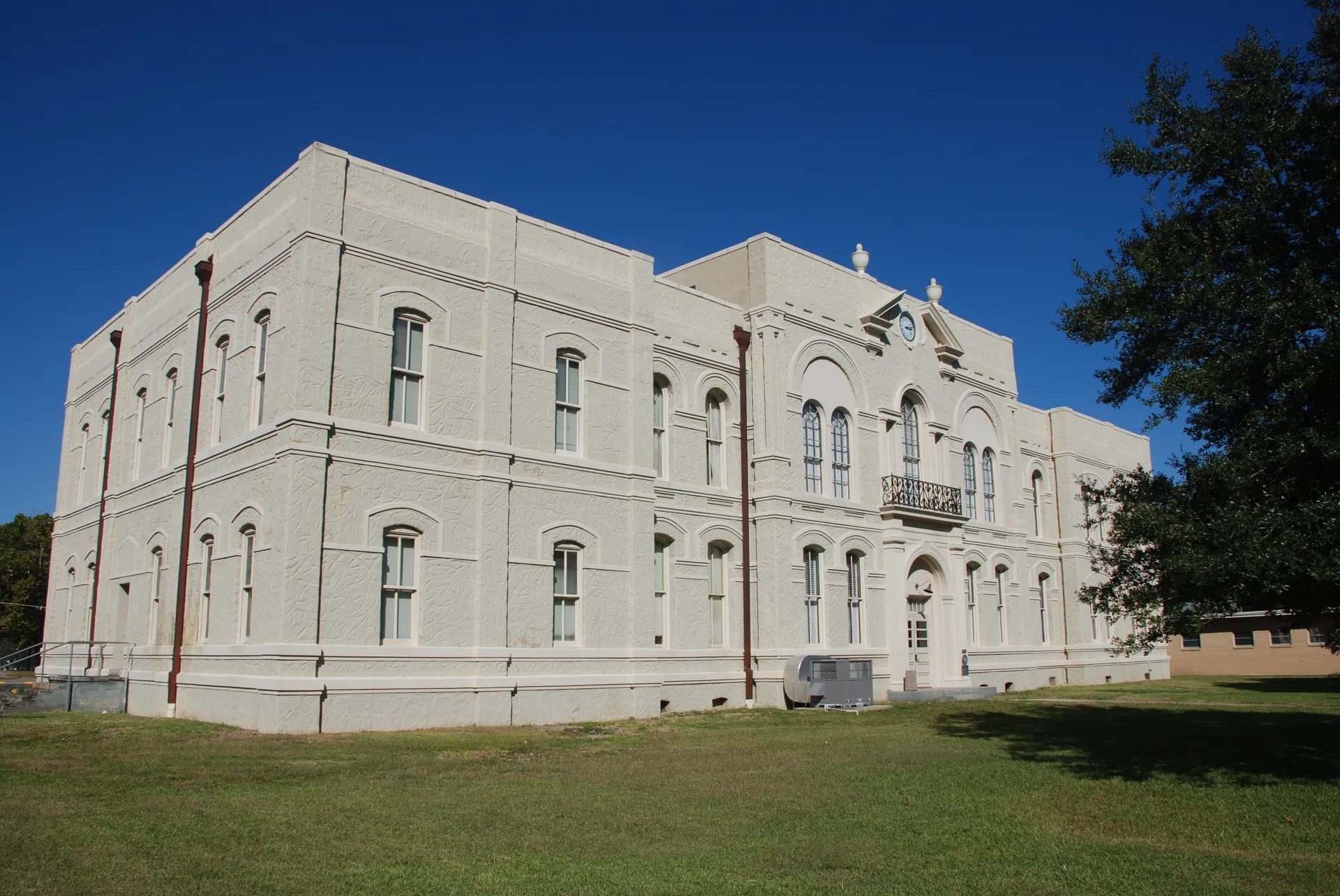 Old Brazoria County Courthouse building in Angleton, Texas.