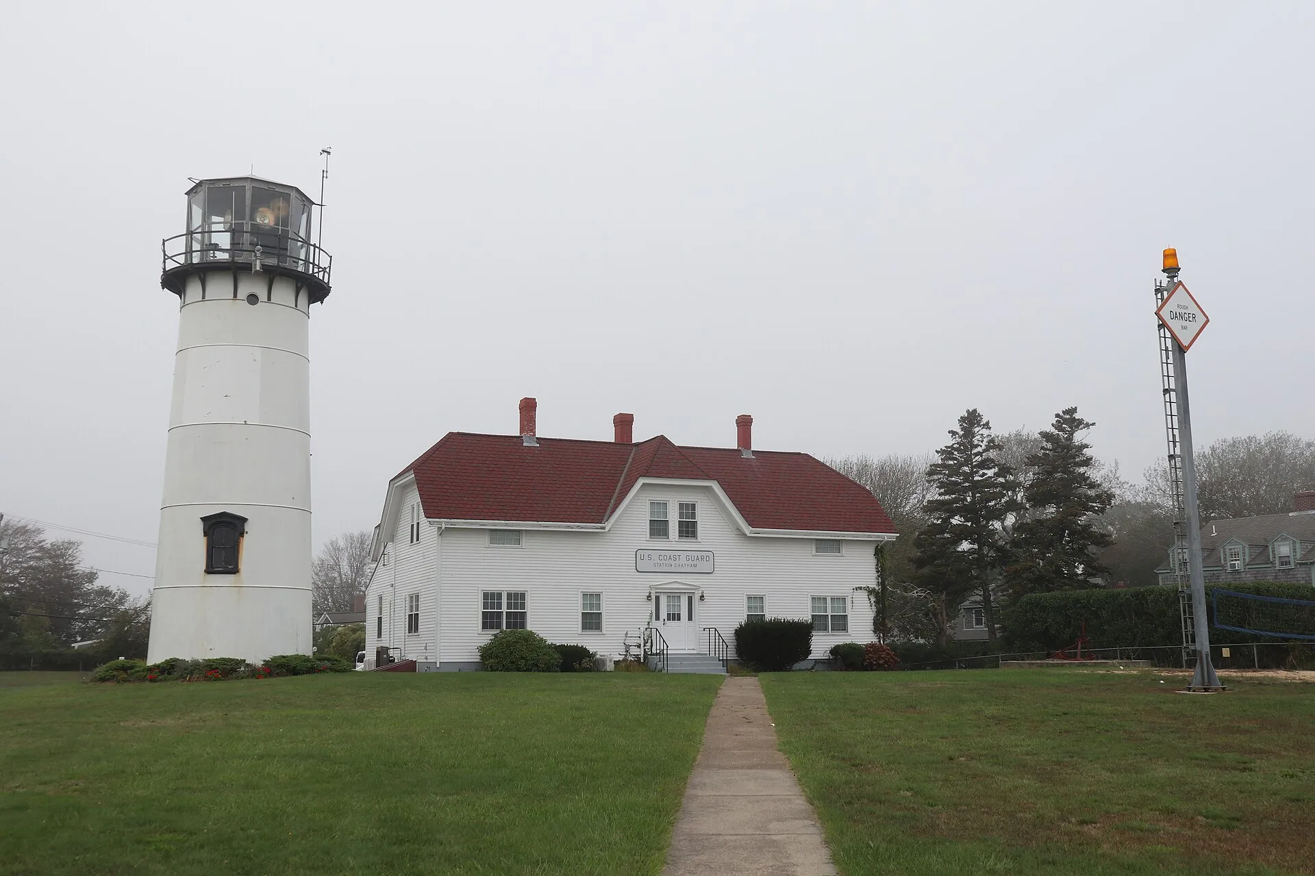 Chatham Lighthouse and Coast Guard Station on Cape Cod in Chatham, Massachusetts.