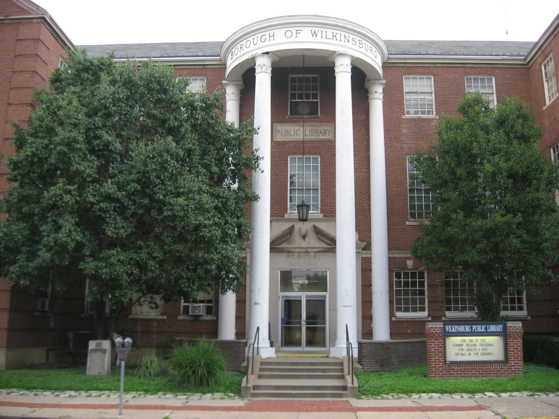Wilkinsburg municipal building and library. Wilkinsburg, PA.