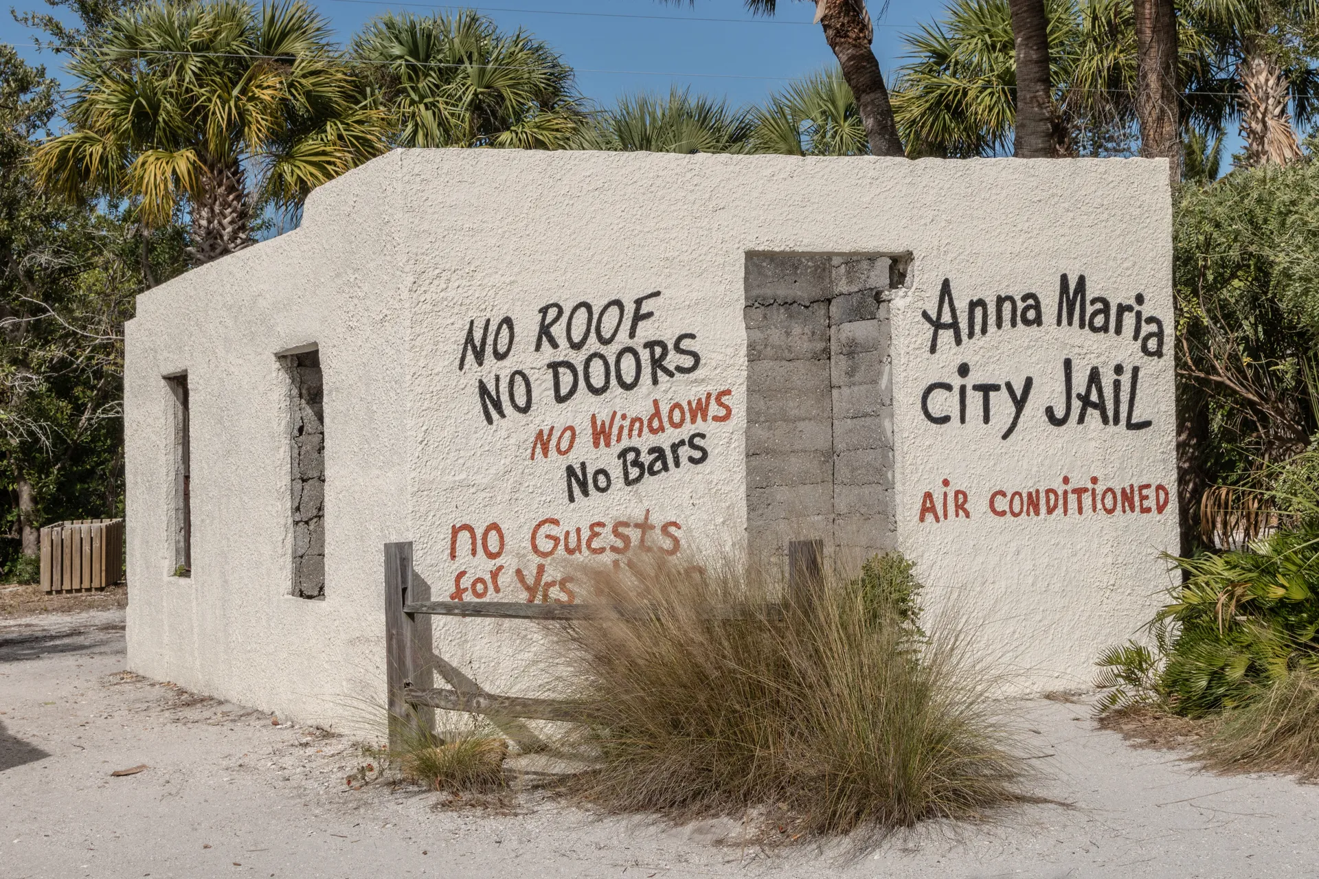 The former city jail at the Anna Maria Island Historical Society Museum in Anna Maria, Florida.
