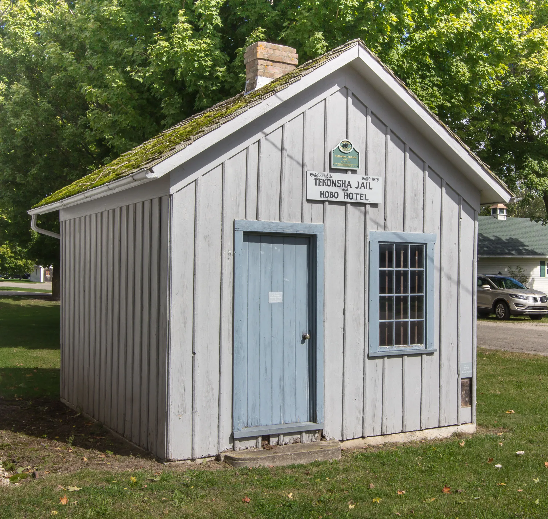 Historic Tekonsha Jail building in Tekonsha, Michigan.