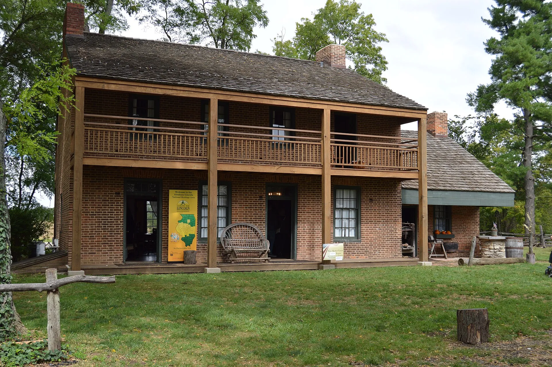 Historic Broadwell Inn at Clayville in Pleasant Plains, Illinois.