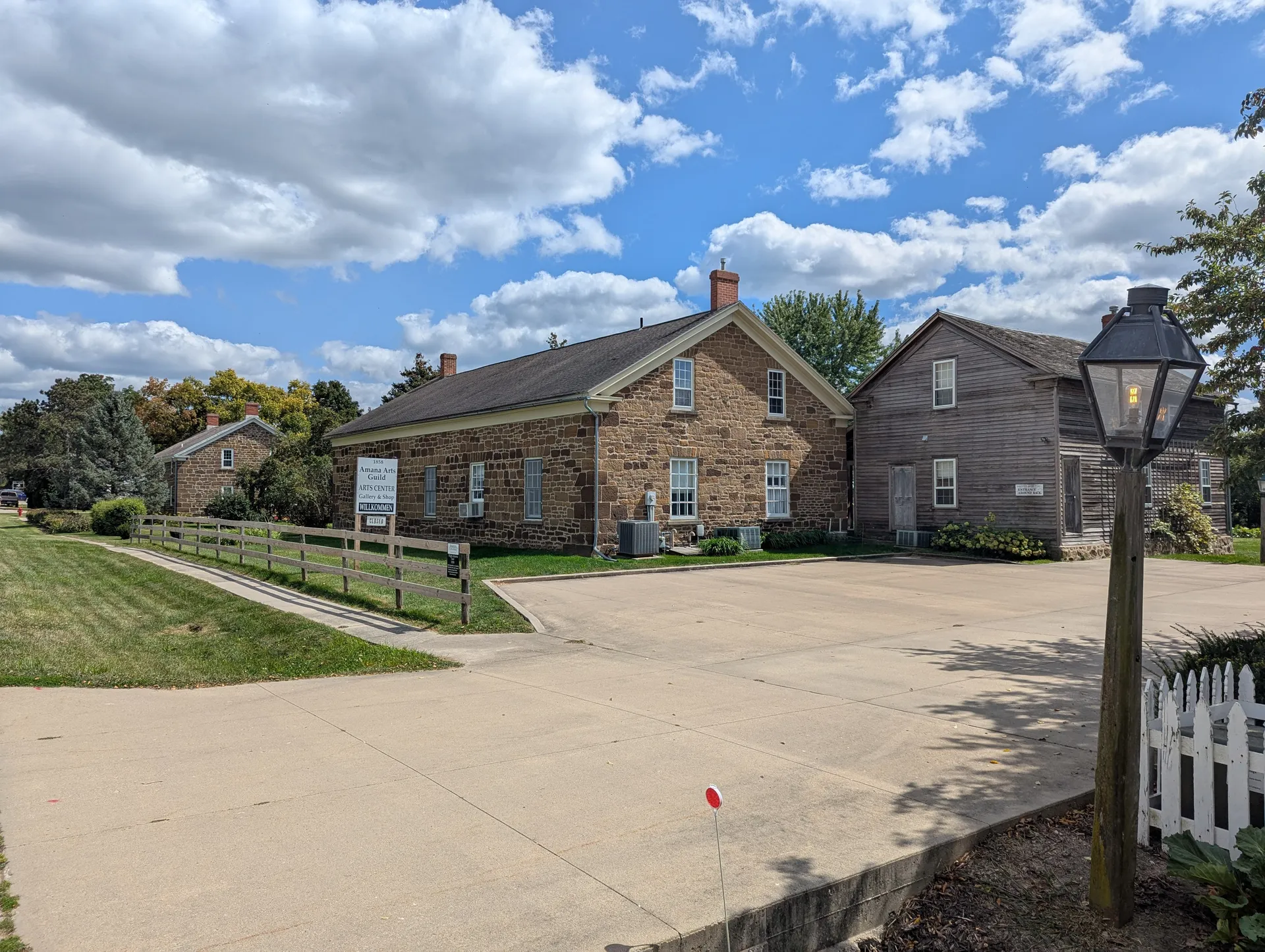 Amana Iowa Arts Guild building in High Amana, Iowa.