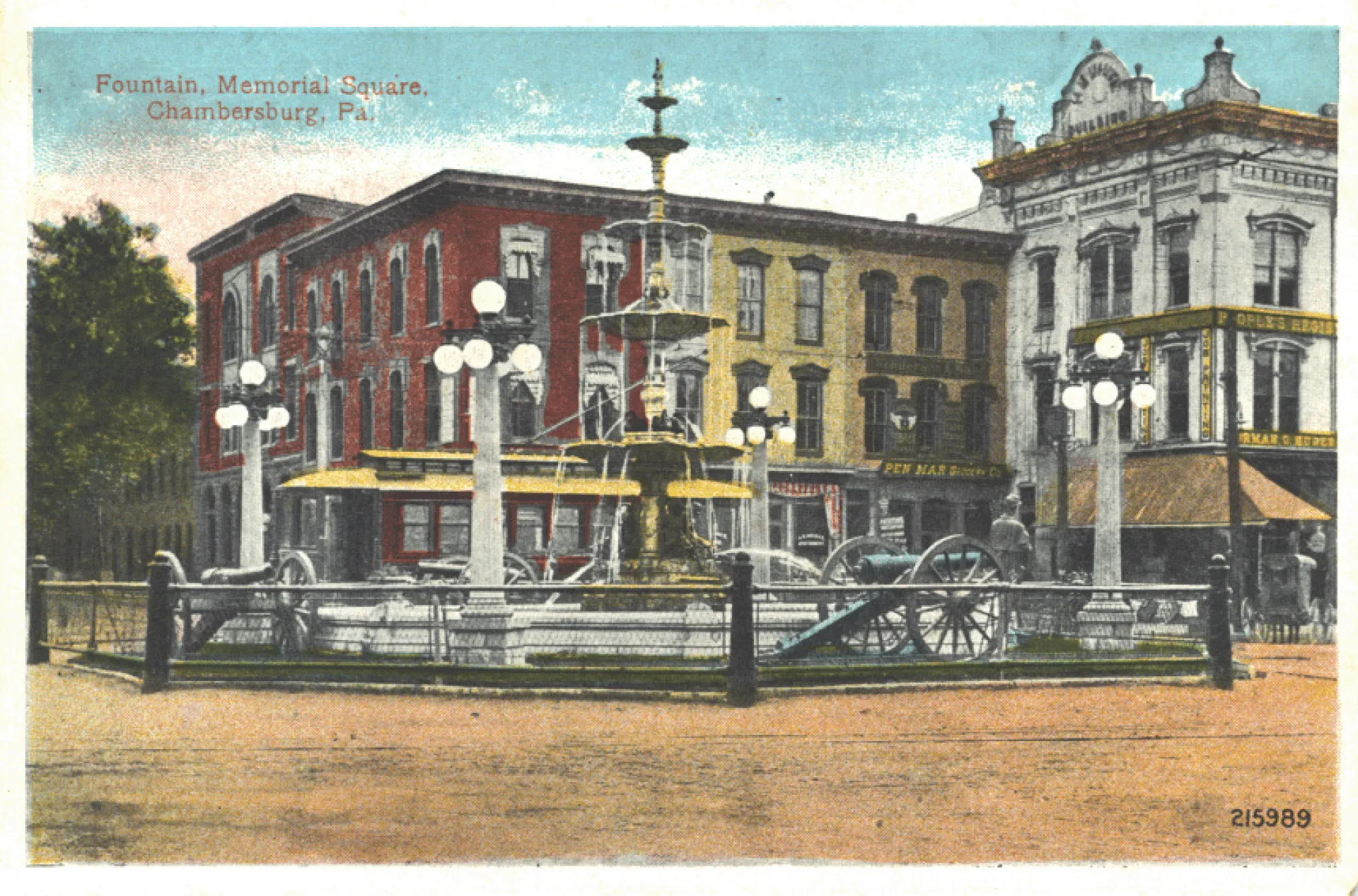 Memorial Fountain and Statue, Chambersburg