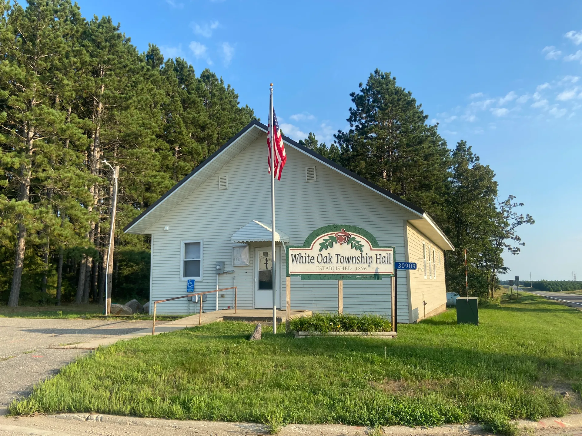 White Oak Township Hall in Minnesota.