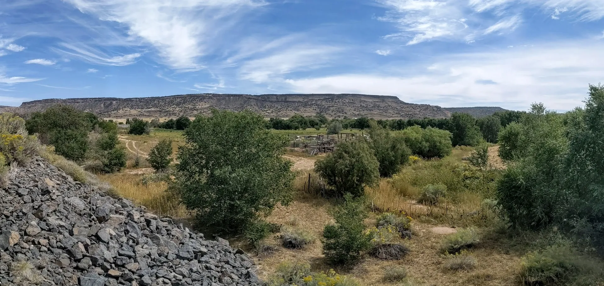 La Bajada Mesa from La Bajada, New Mexico.