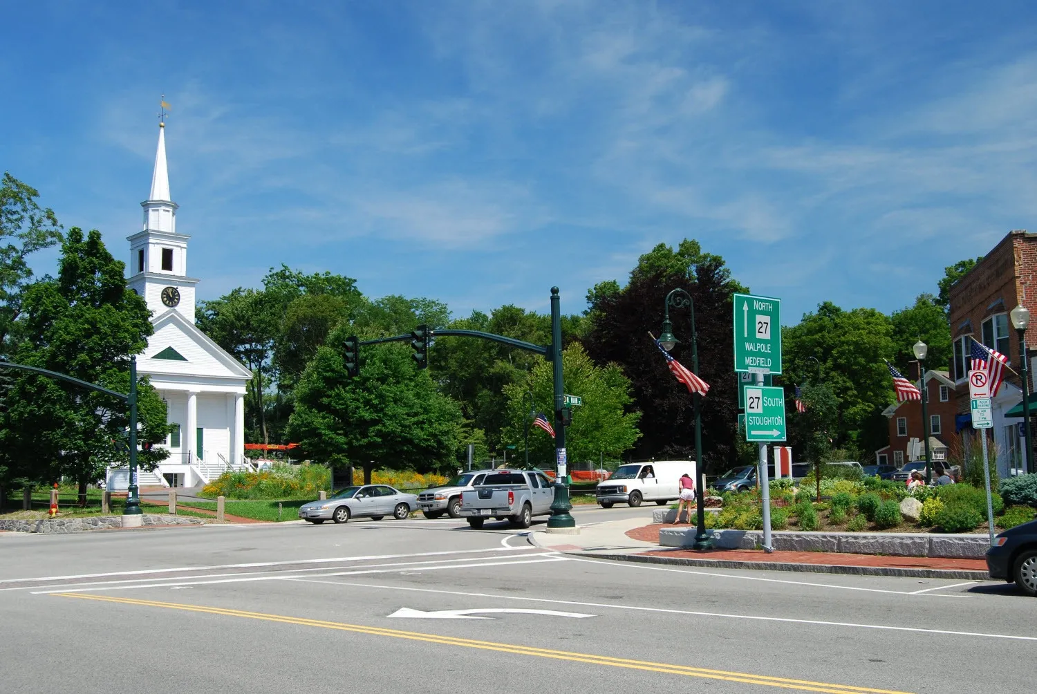 Sharon MA Town Center. Sharon, MA.