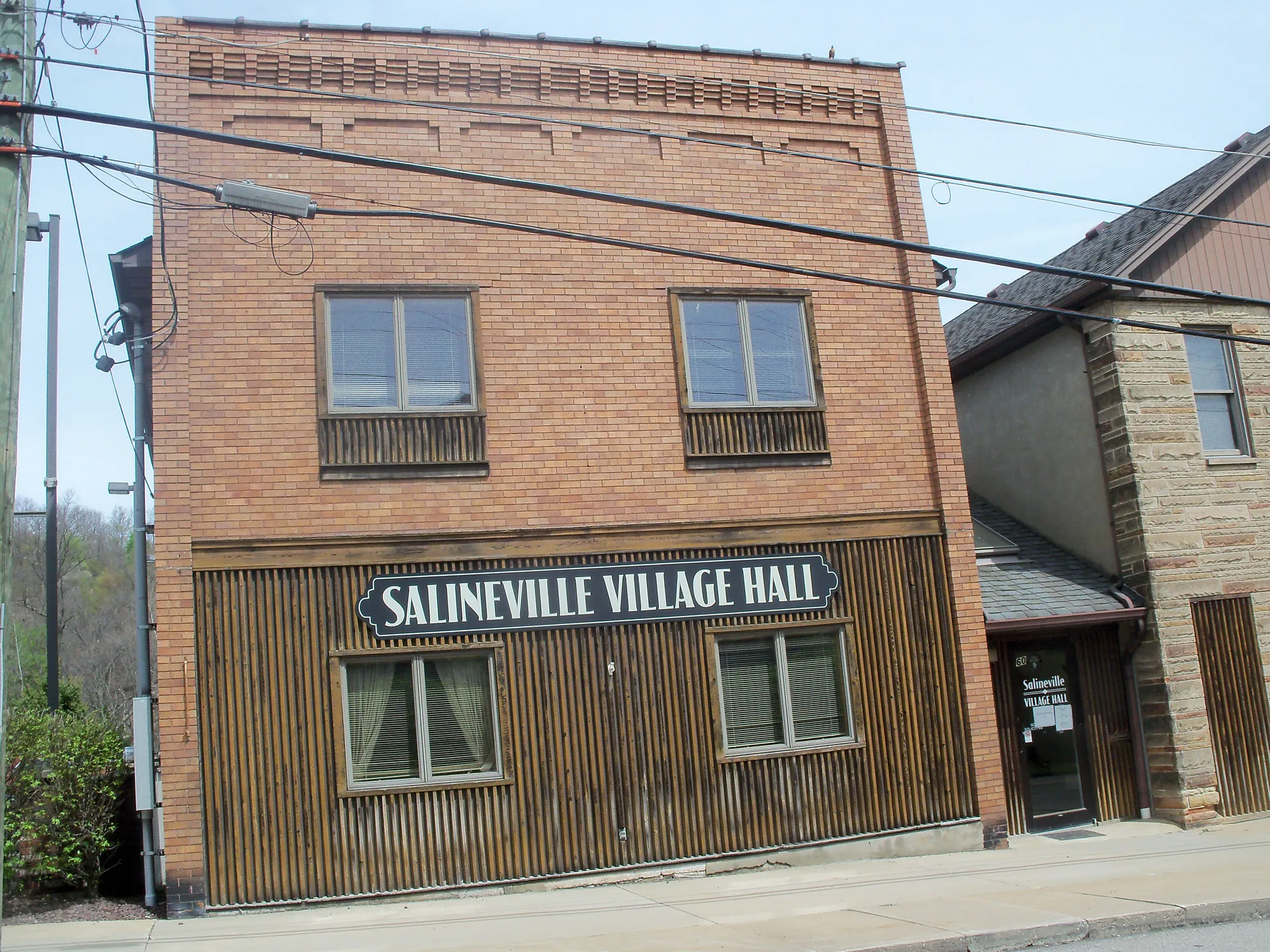 Historic Salineville Village Hall in Salineville, Ohio.