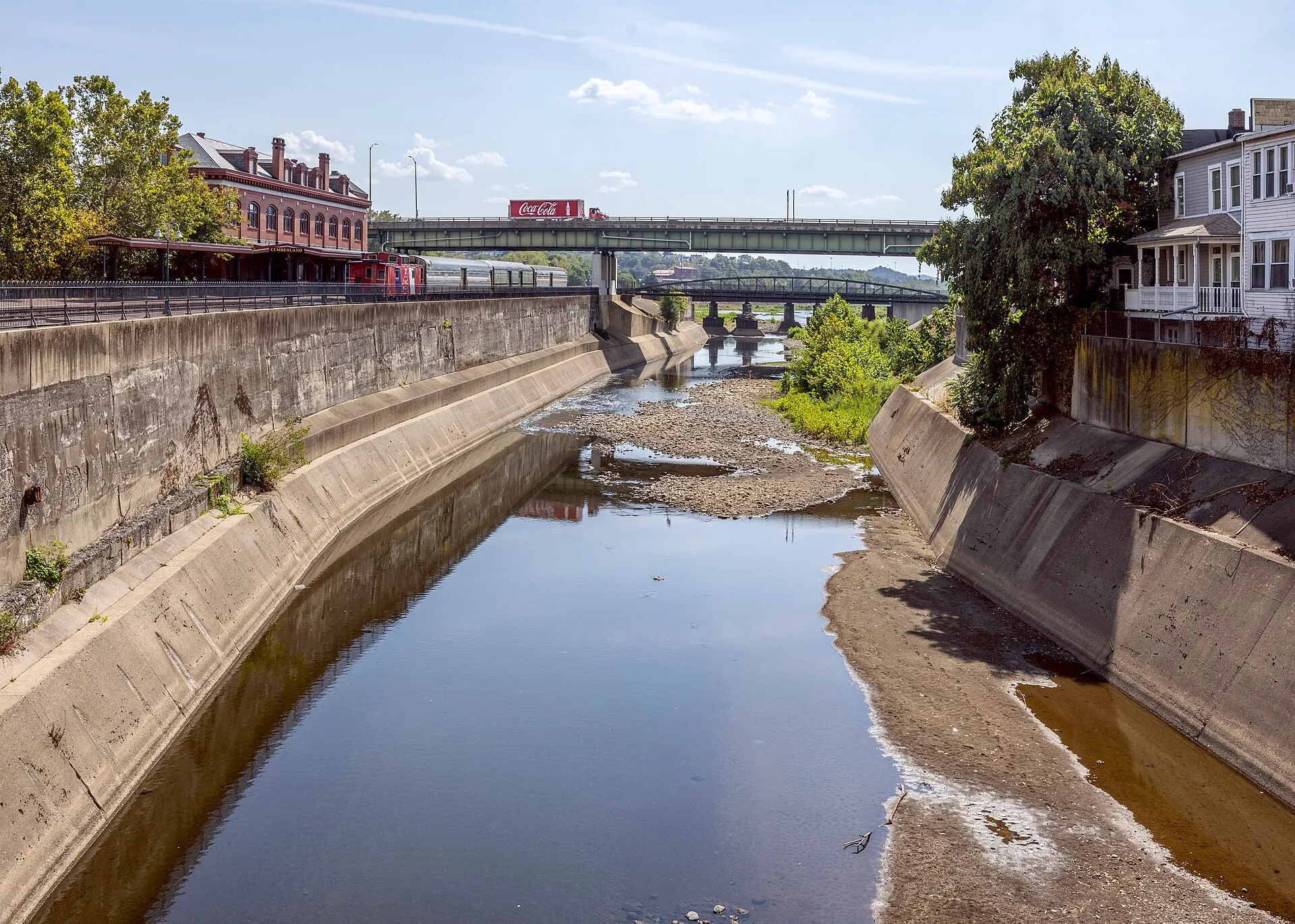 Lower Wills Creek in Cumberland, Ohio.