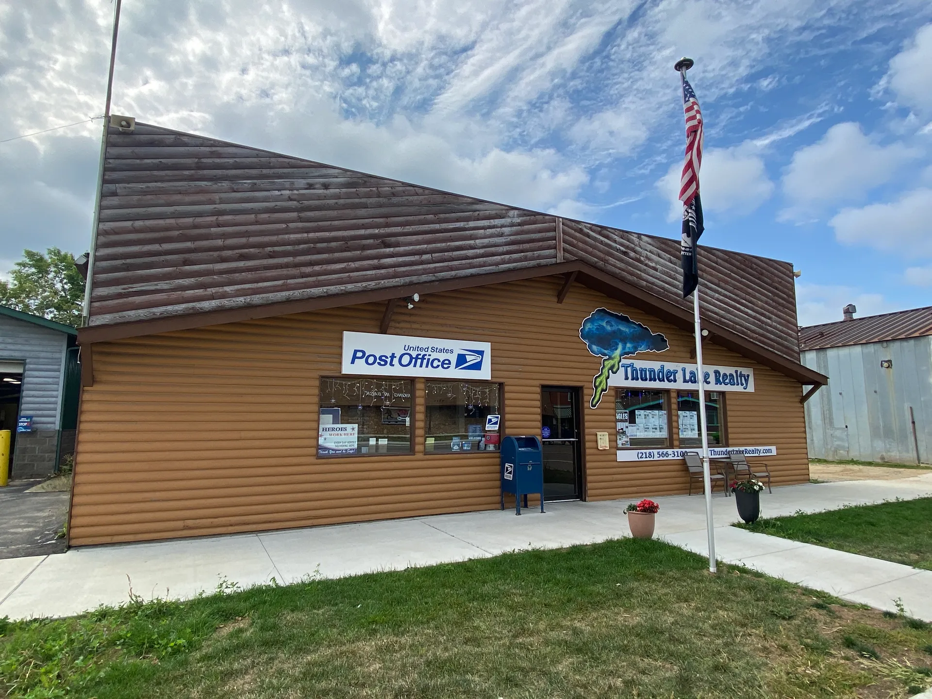 Post office building in Remer, Minnesota.