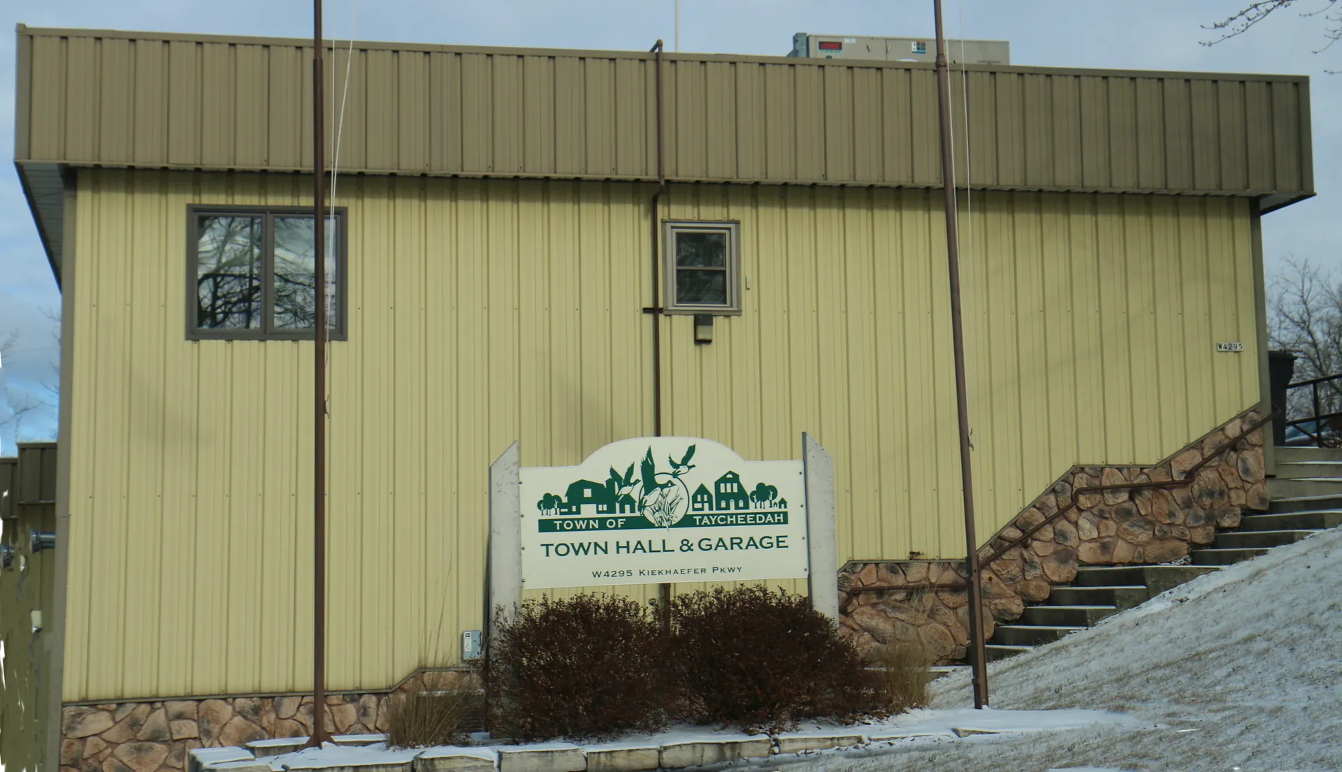 Taycheedah Town Hall building in Taycheedah, Wisconsin.