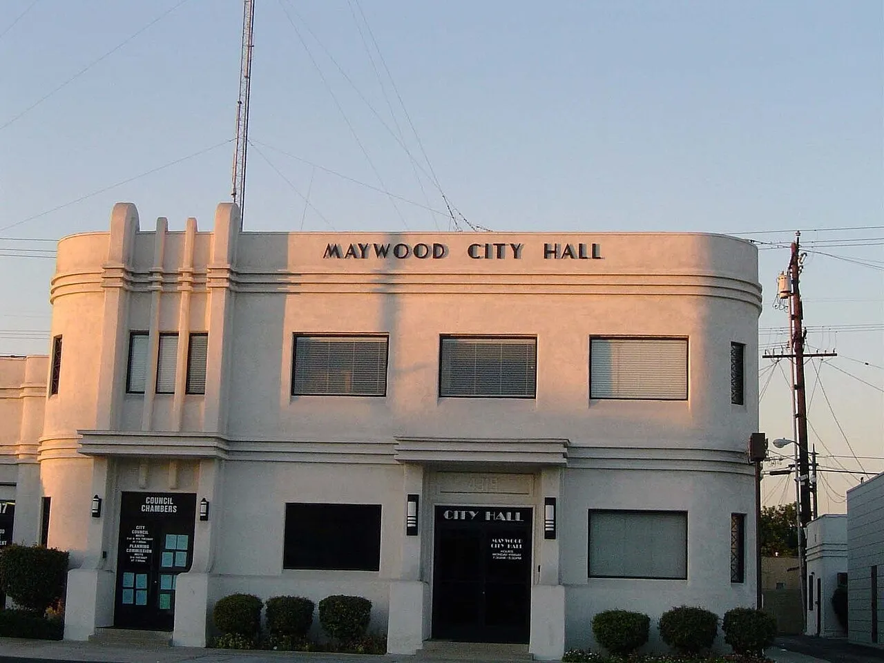 Maywood CA CityHall. Maywood, CA.