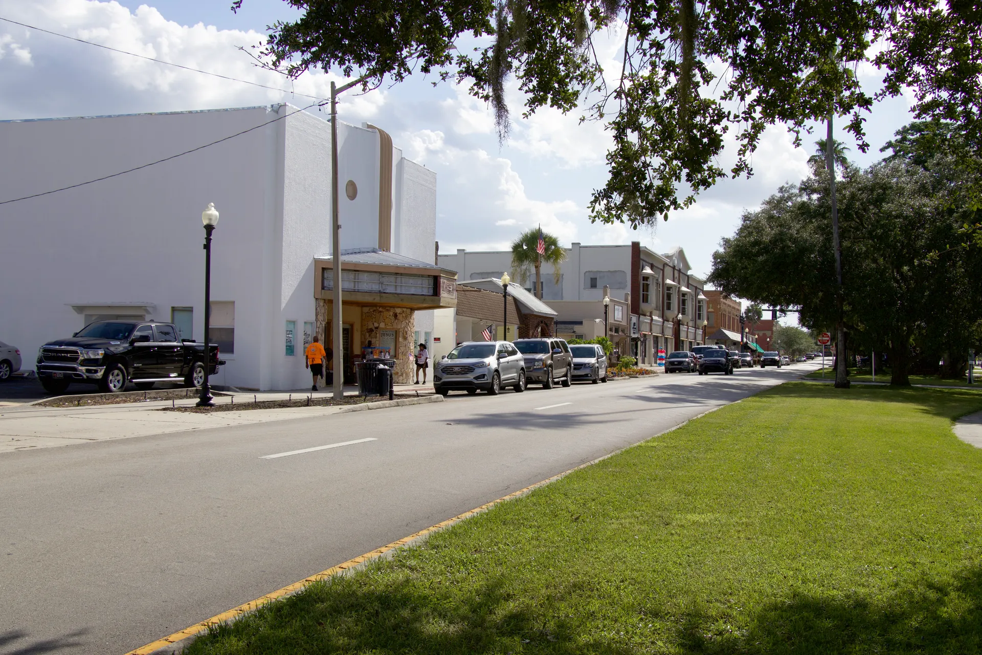 A street in Avon Park, Florida, during Fourth of July festivities in 2024.