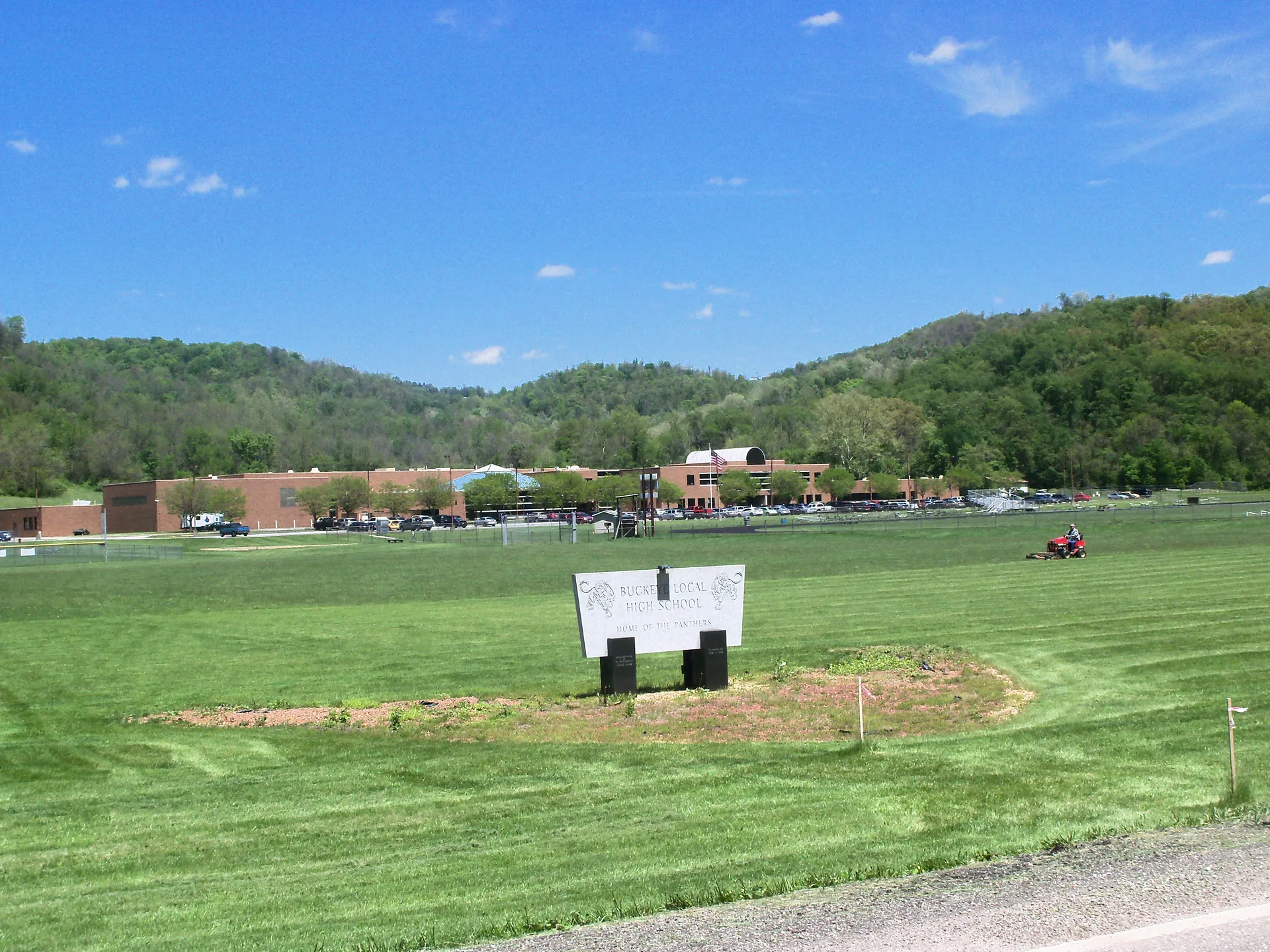 Buckeye Local High School campus in Rayland, Ohio.