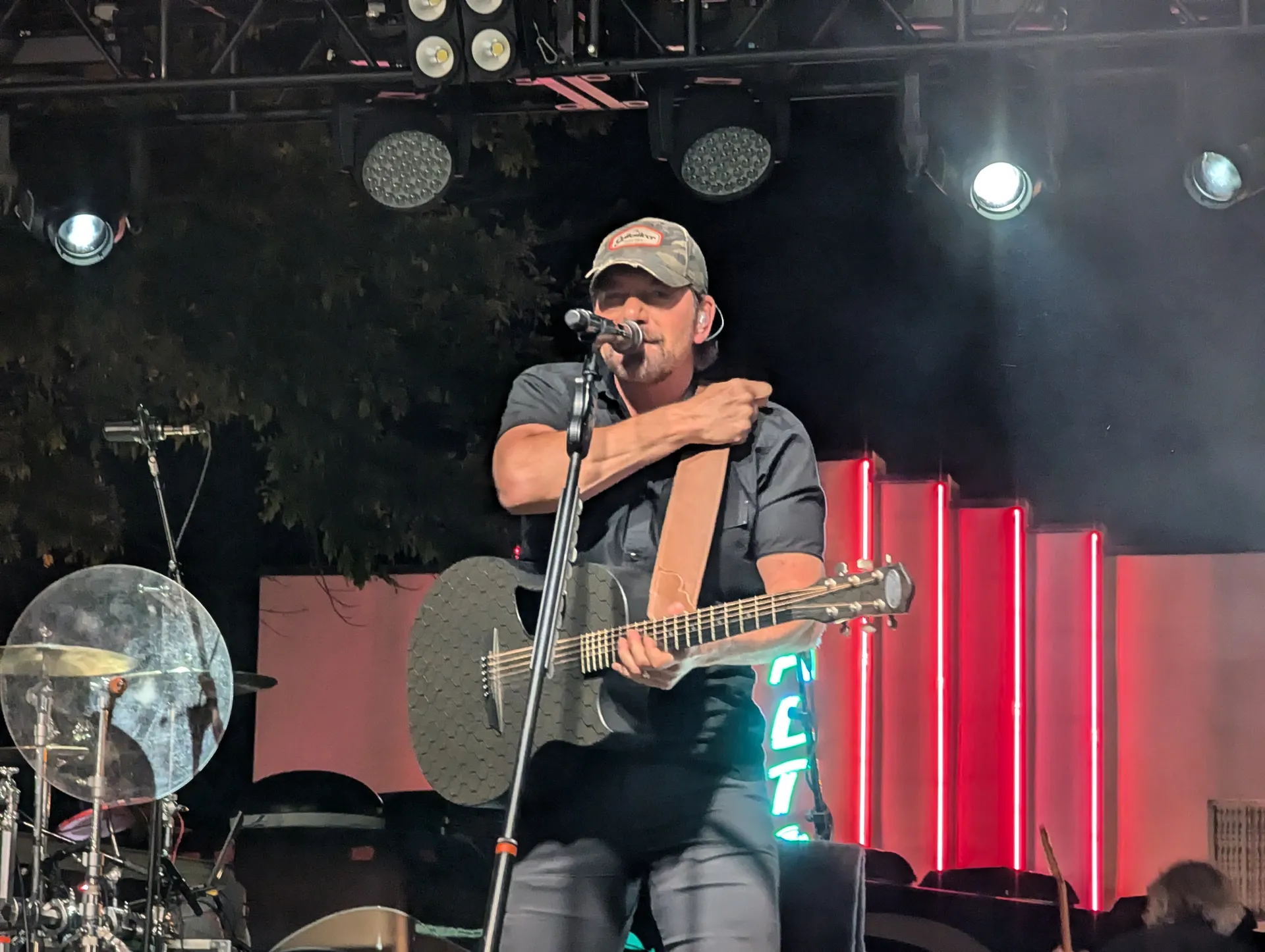 Rodney Atkins performing in Searcy, Arkansas on September 28, 2024 during the second day of the Get Down Downtown event.