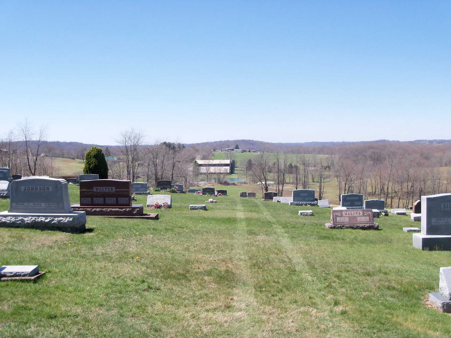 View of Wayne Township from Dundee Cemetery, Ohio.
