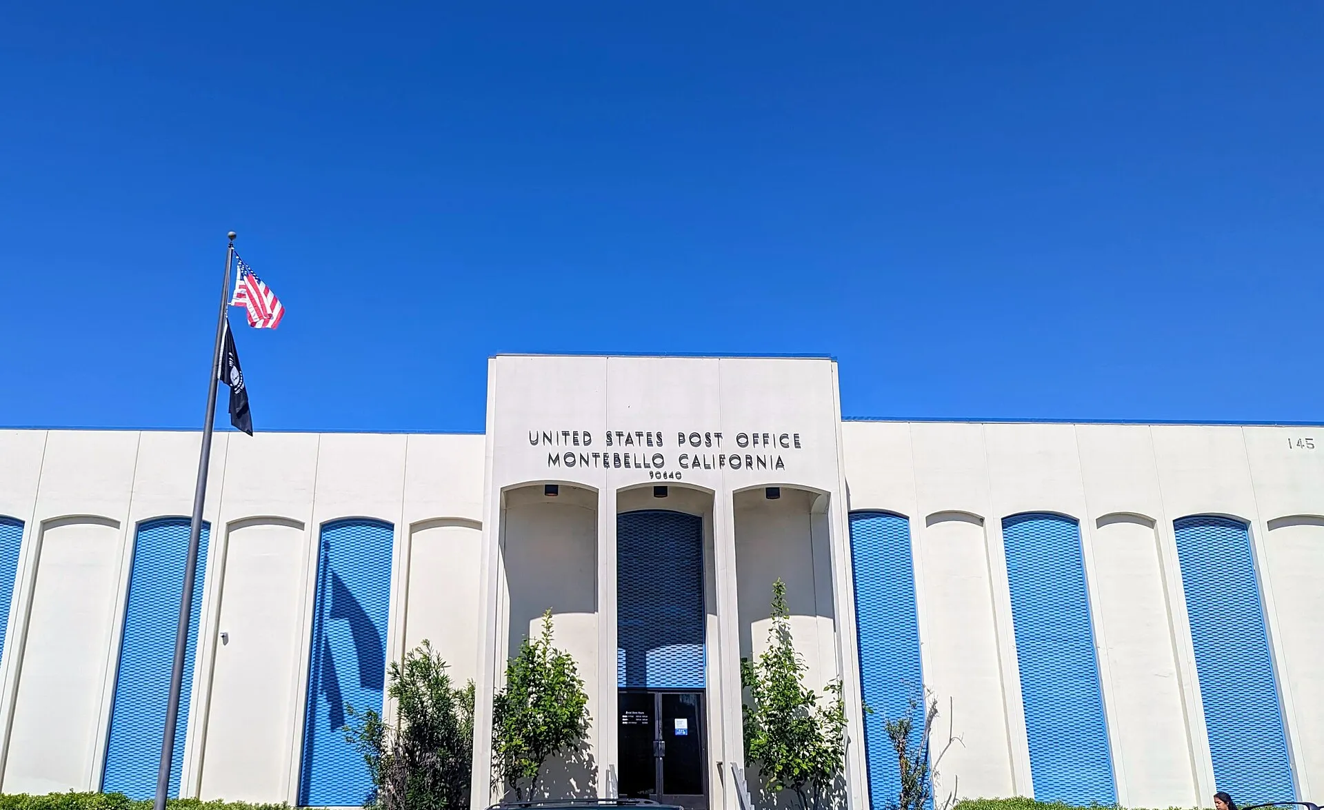 Montebello, CA — Montebello main post office: a local civic landmark.