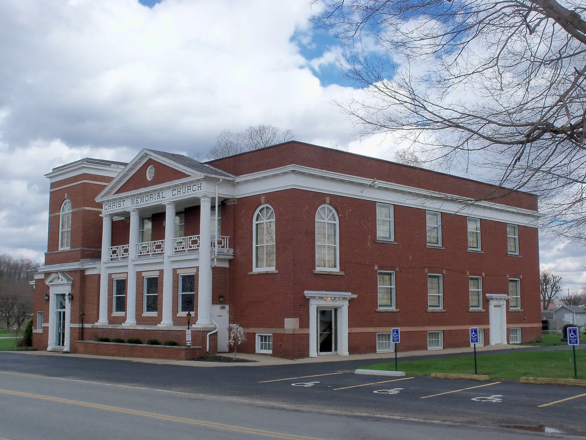 Historic Christ Memorial Church in Robertsville, Ohio.