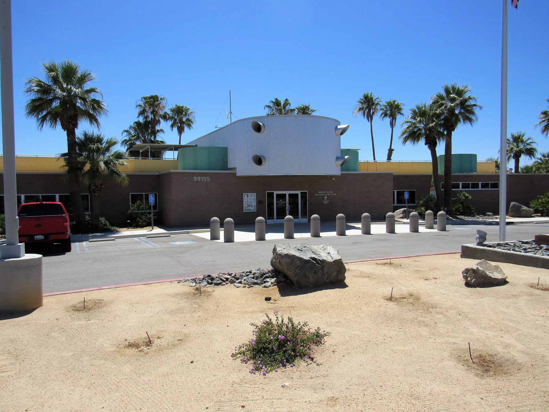 The North Shore Beach and Yacht Club beside the Salton Sea in North Shore, California, in 2018.