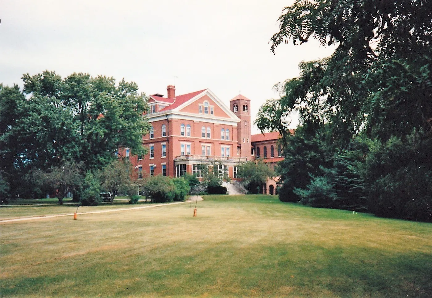 Historic Immaculate Conception Seminary buildings near Lac La Belle, Wisconsin.