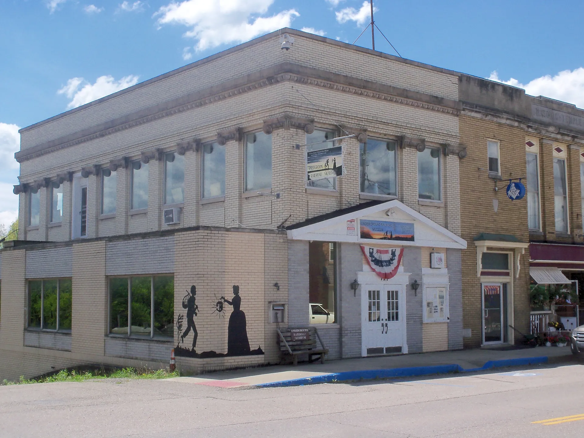 Historic Underground Railroad Museum building in Flushing, Ohio.