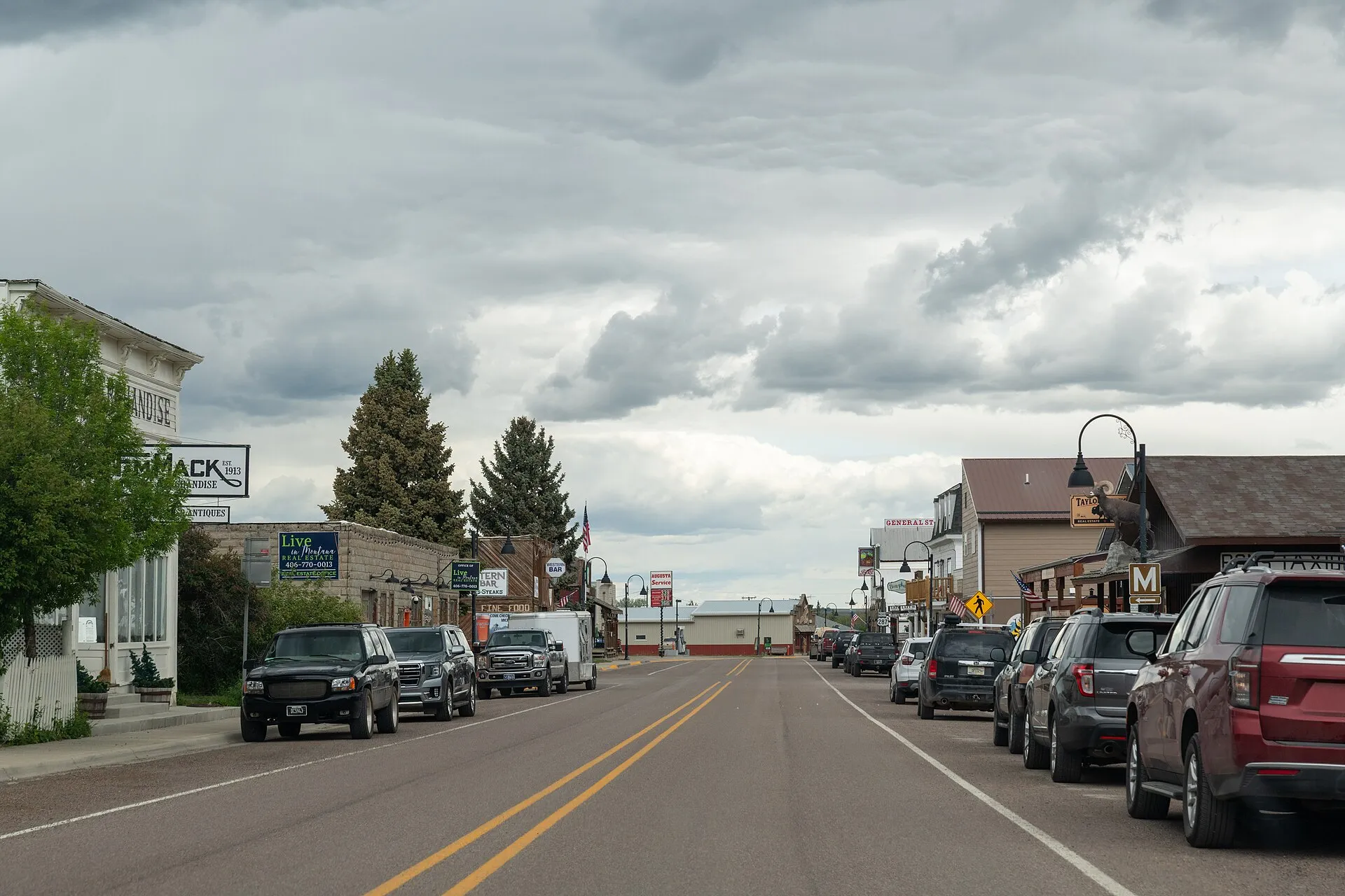 Main street of Augusta, Montana.