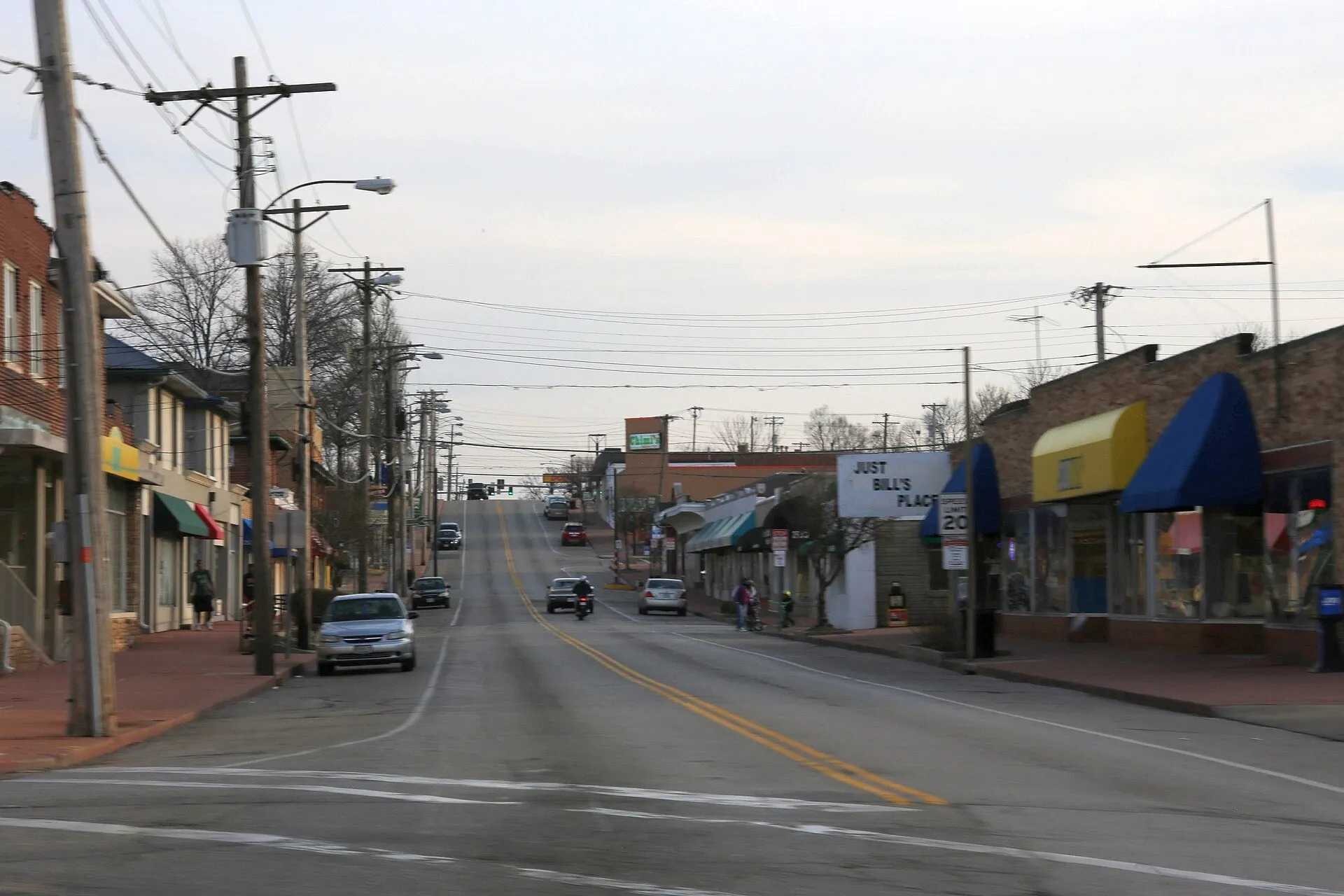 Downtown Overland, Missouri. Overland, MO.