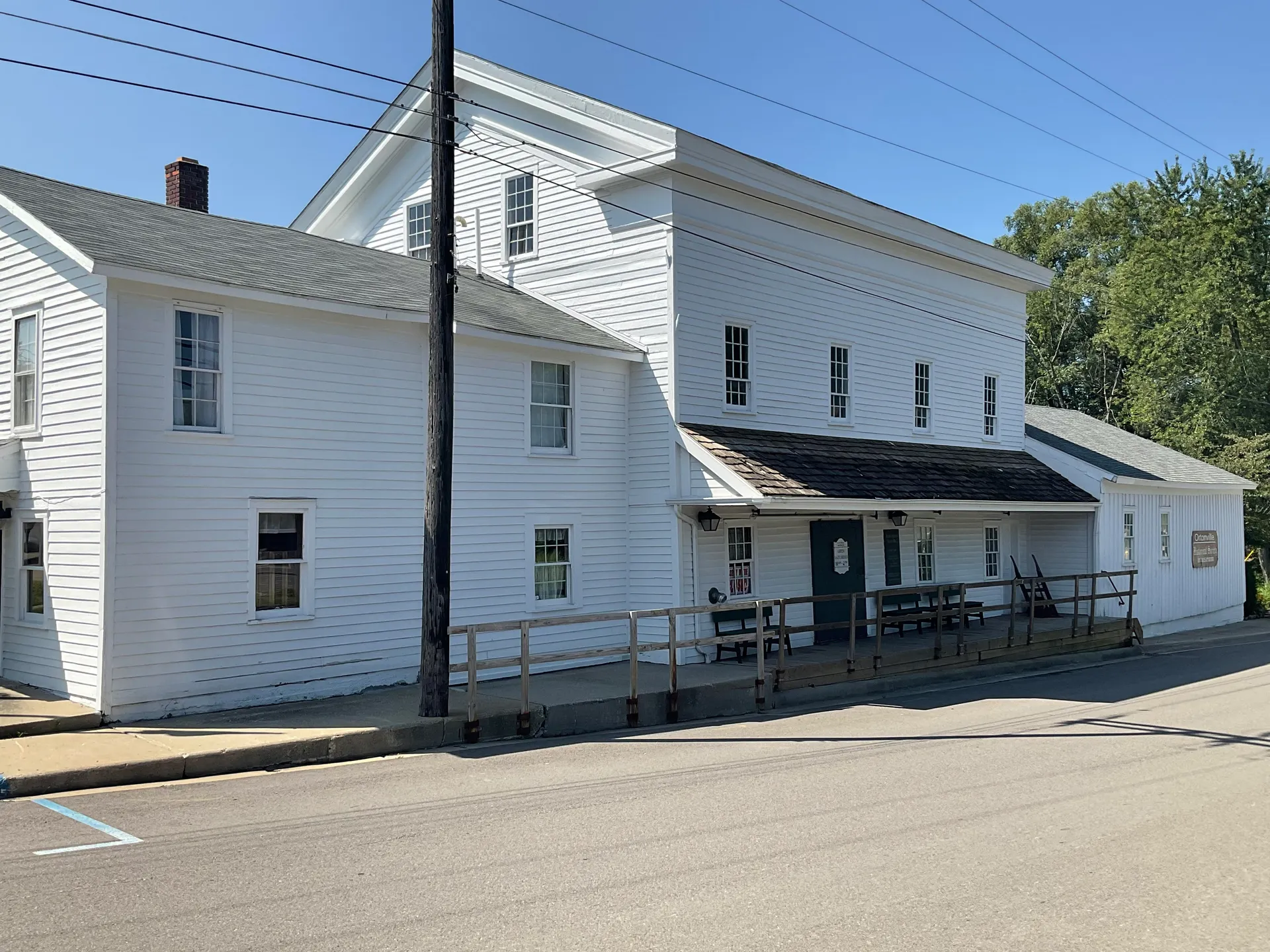 Historic Old Mill building in Ortonville, Michigan.