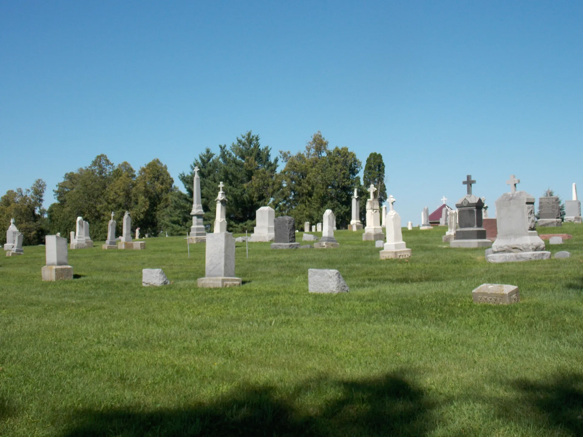 St. Joseph Cemetery grounds in Sugar Creek, Iowa.