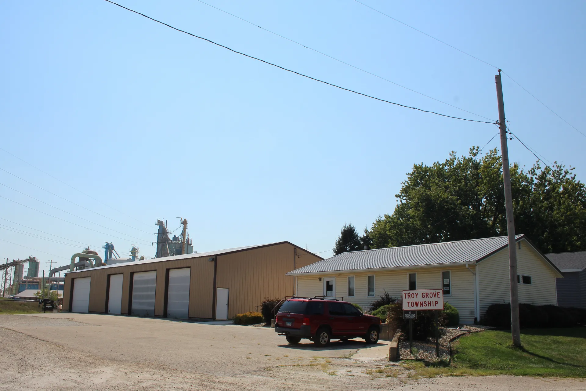 Troy Grove Township buildings in Troy Grove, Illinois.
