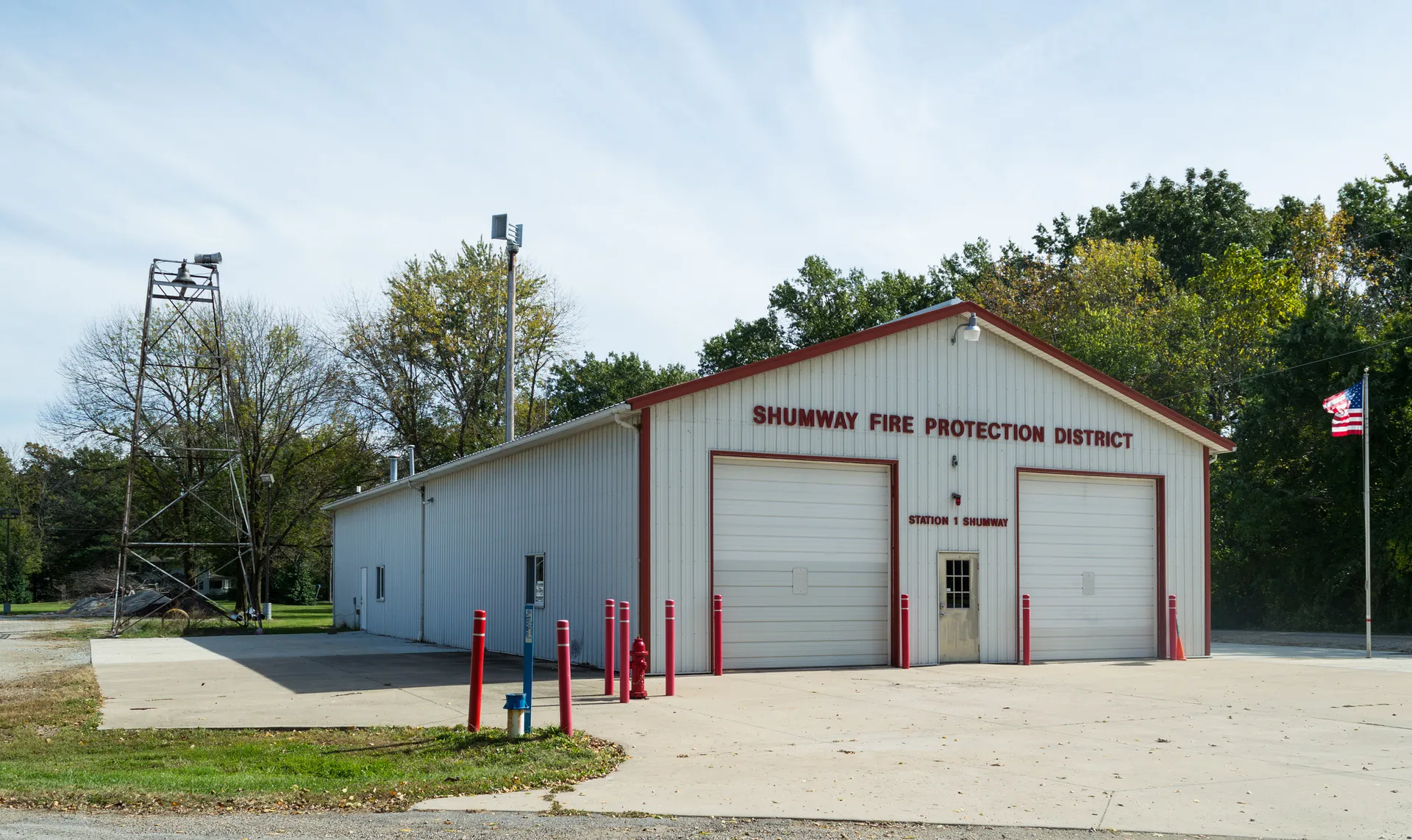 Shumway Fire Protection District station in Shumway, Illinois.