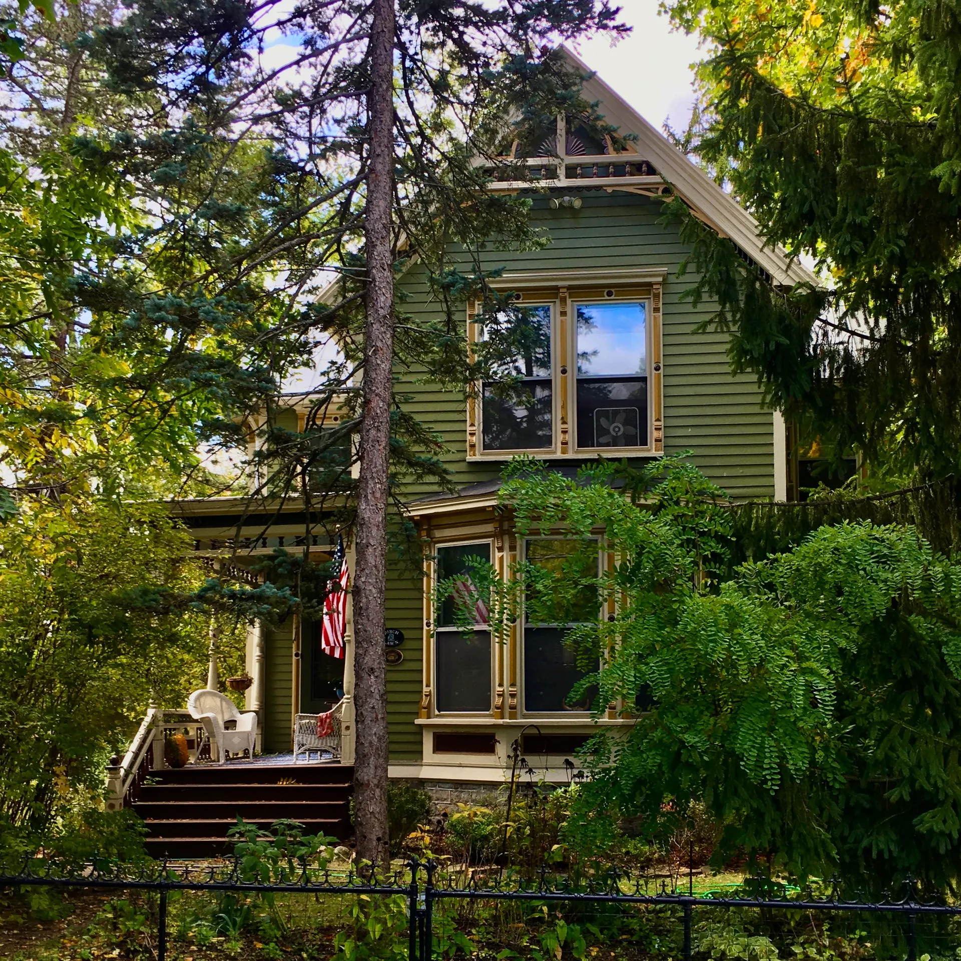Historic Andrew Eshelman House, known as Birch Lawn, in Clarence Center, New York.